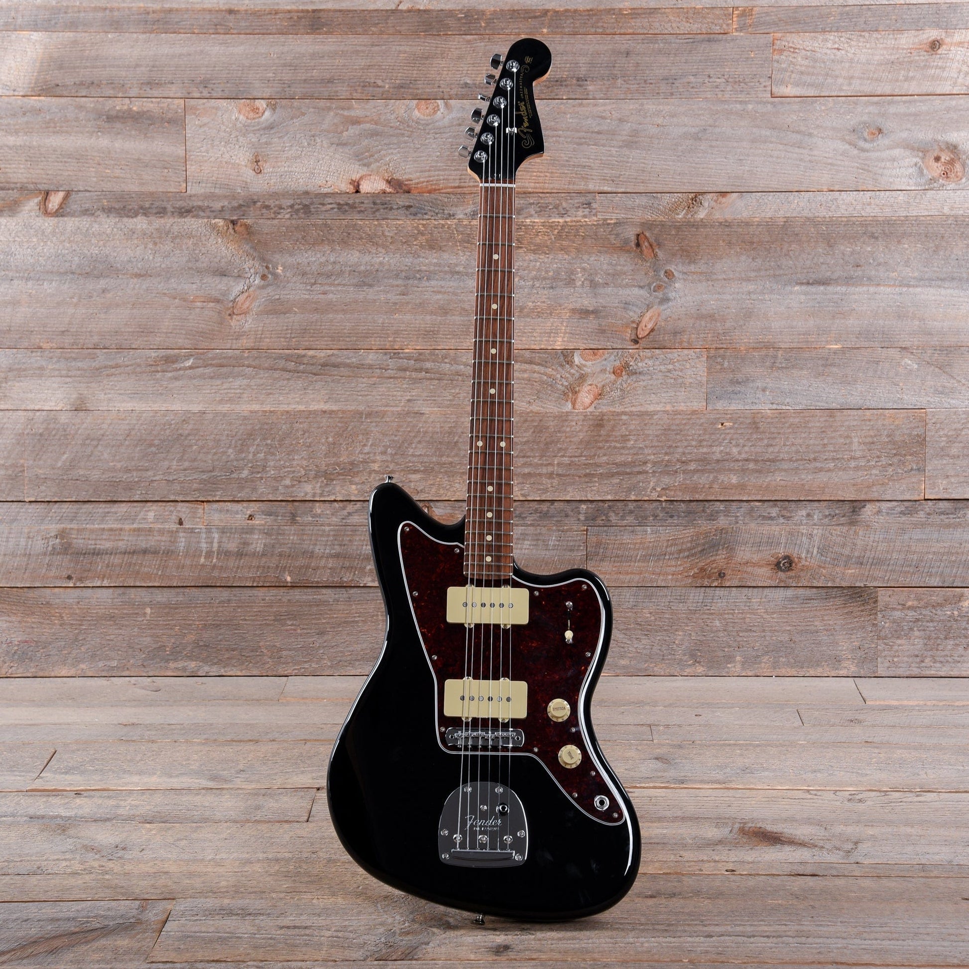 Fender Player Jazzmaster Black w/Matching Headcap, Pure Vintage '65 Pickups, & Series/Parallel 4-Way Electric Guitars / Solid Body
