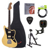 Fender Player Jazzmaster Buttercream Bundle w/Fender Gig Bag, Stand, Cable, Tuner, Picks and Strings Electric Guitars / Solid Body