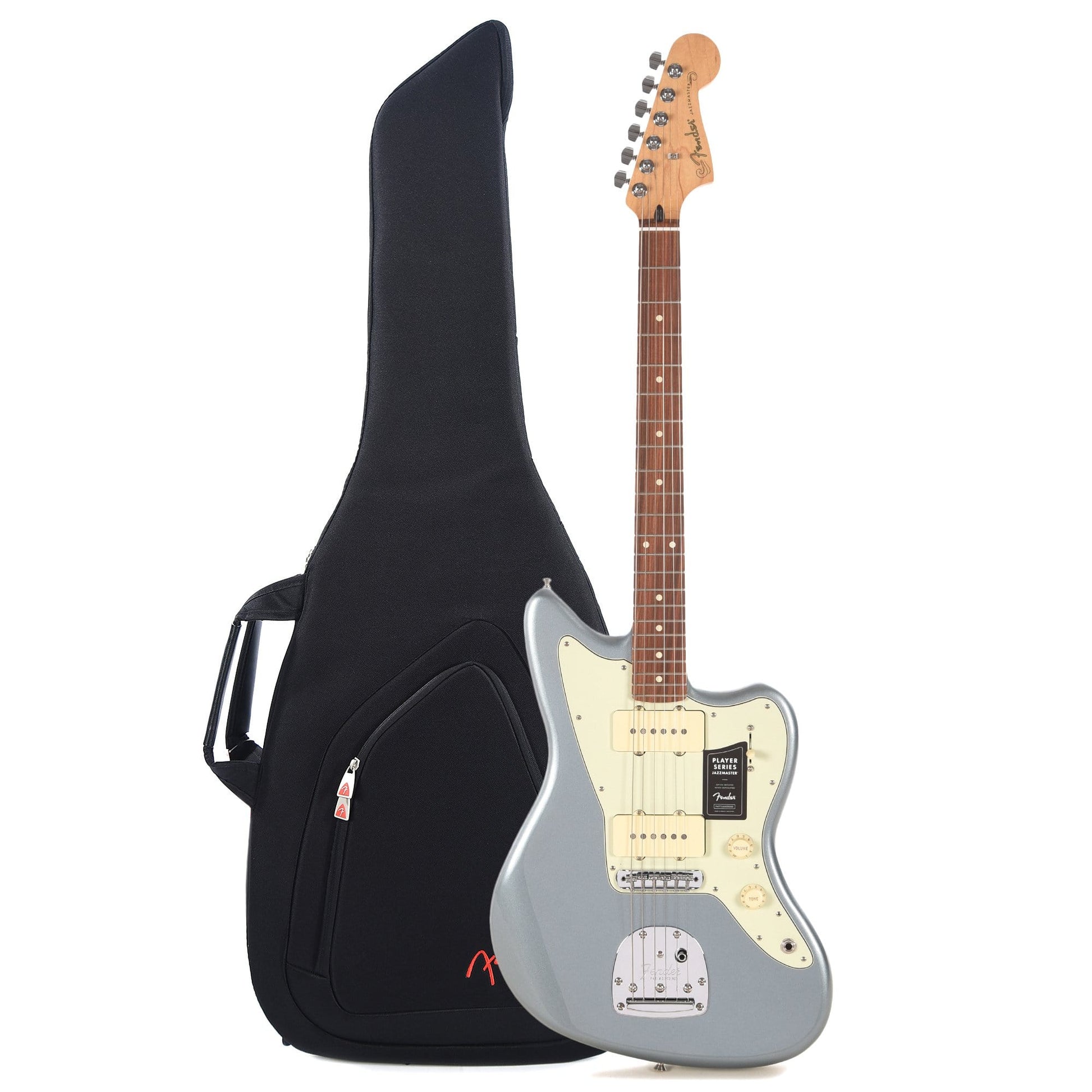 Fender Player Jazzmaster Ice Blue Metallic w/Pure Vintage '65 Pickups & Series/Parallel 4-Way and Gig Bag Bundle Electric Guitars / Solid Body