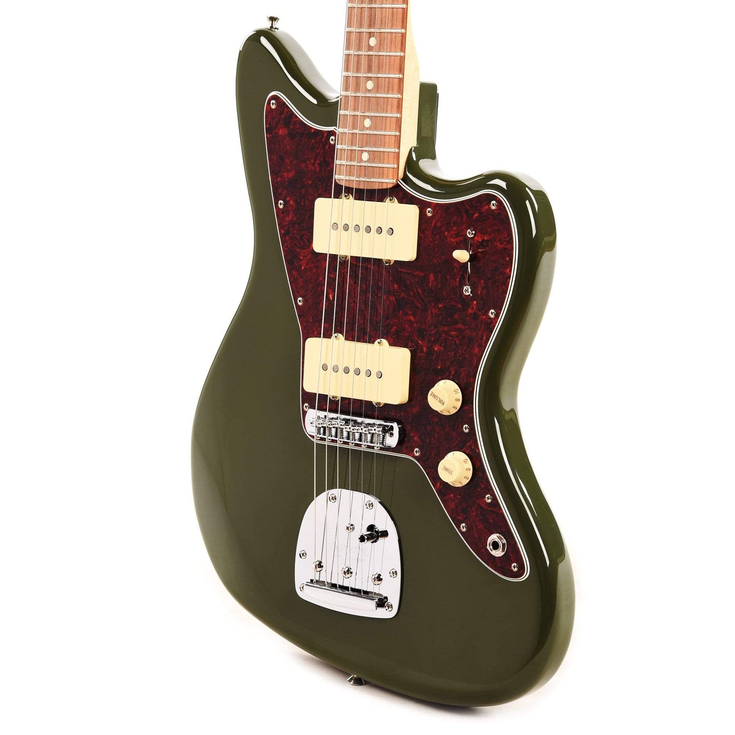 Fender Player Jazzmaster Olive w/Matching Headcap, Pure Vintage '65 Pickups, & Series/Parallel 4-Way Electric Guitars / Solid Body