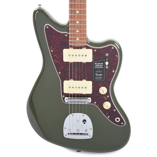 Fender Player Jazzmaster Olive w/Matching Headcap, Pure Vintage '65 Pickups, & Series/Parallel 4-Way Electric Guitars / Solid Body