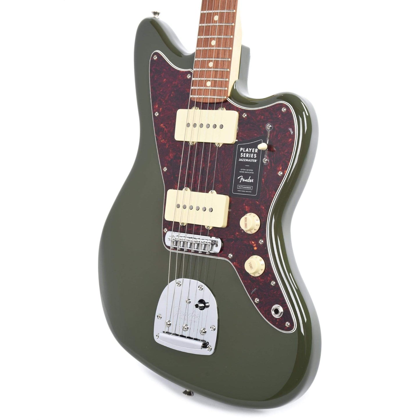 Fender Player Jazzmaster Olive w/Matching Headcap, Pure Vintage '65 Pickups, & Series/Parallel 4-Way Electric Guitars / Solid Body