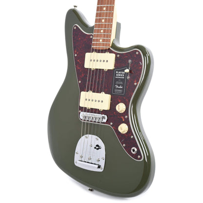 Fender Player Jazzmaster Olive w/Matching Headcap, Pure Vintage '65 Pickups, & Series/Parallel 4-Way Electric Guitars / Solid Body