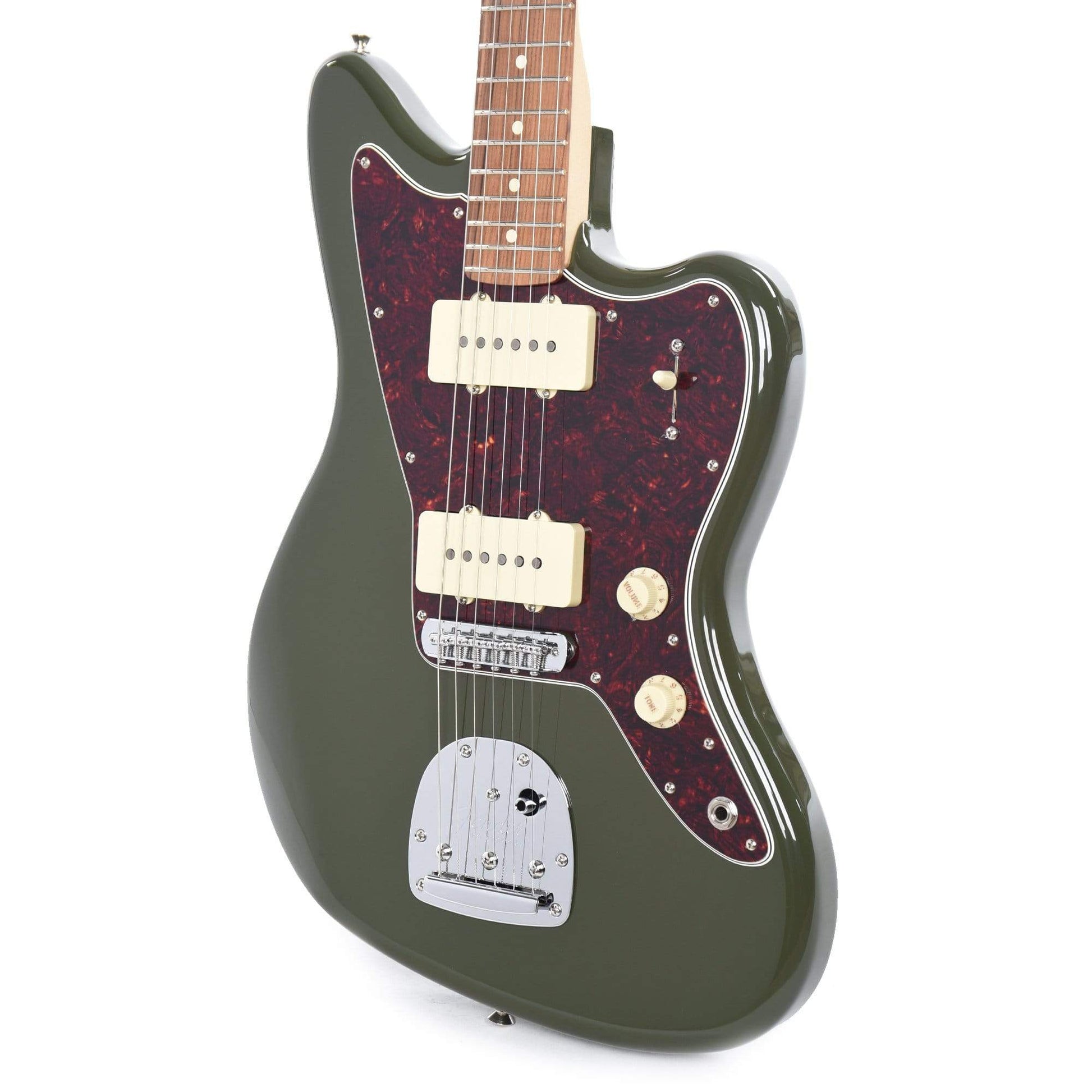 Fender Player Jazzmaster Olive w/Matching Headcap, Pure Vintage '65 Pickups, & Series/Parallel 4-Way Electric Guitars / Solid Body