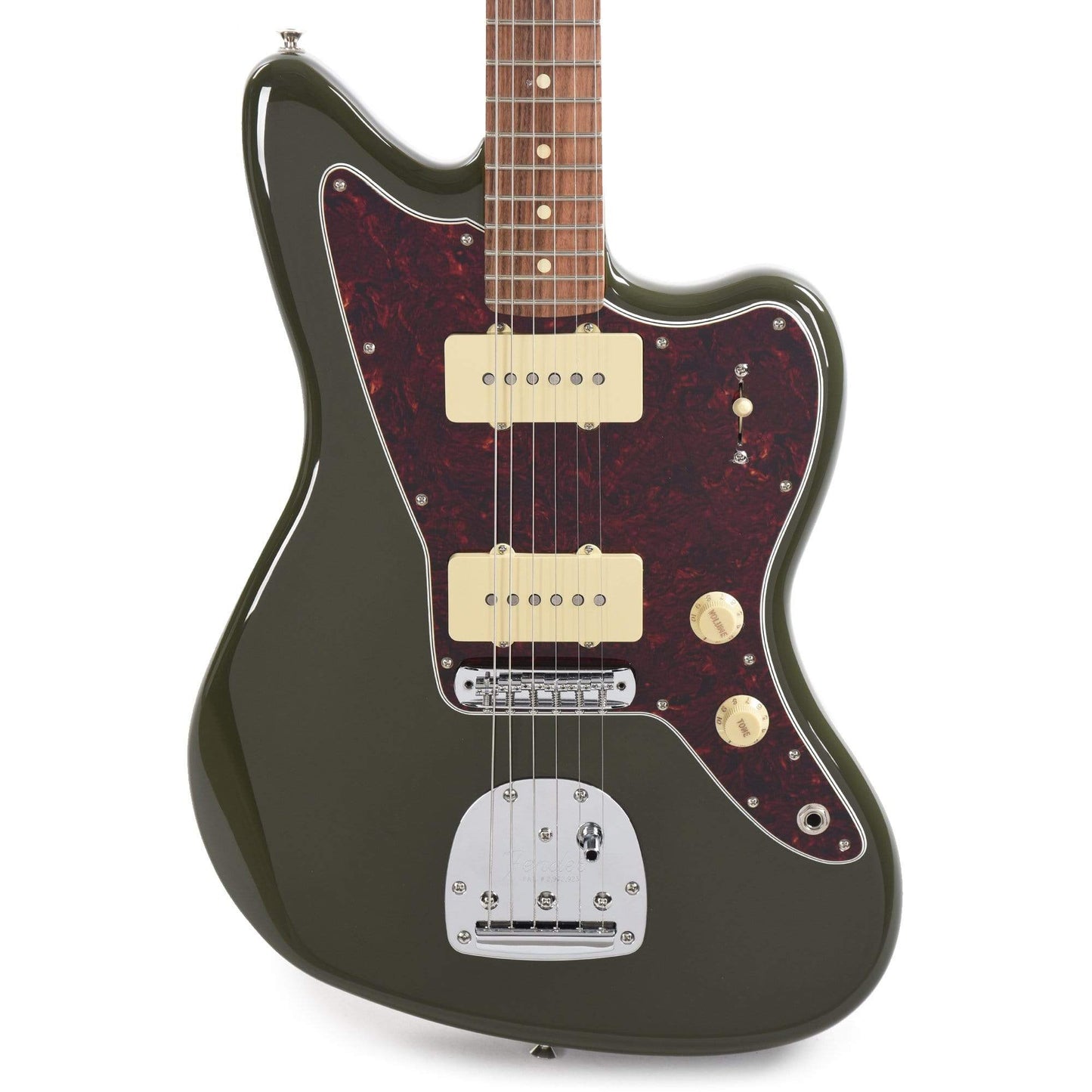 Fender Player Jazzmaster Olive w/Matching Headcap, Pure Vintage '65 Pickups, & Series/Parallel 4-Way Electric Guitars / Solid Body