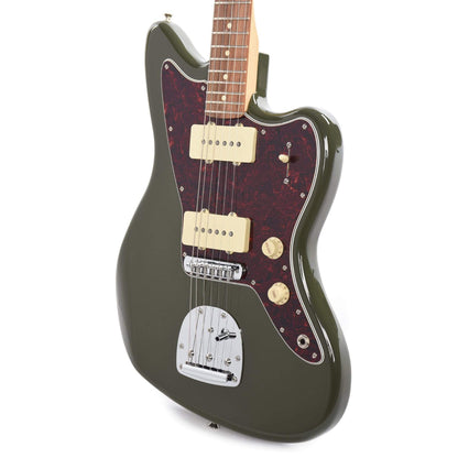 Fender Player Jazzmaster Olive w/Matching Headcap, Pure Vintage '65 Pickups, & Series/Parallel 4-Way Electric Guitars / Solid Body