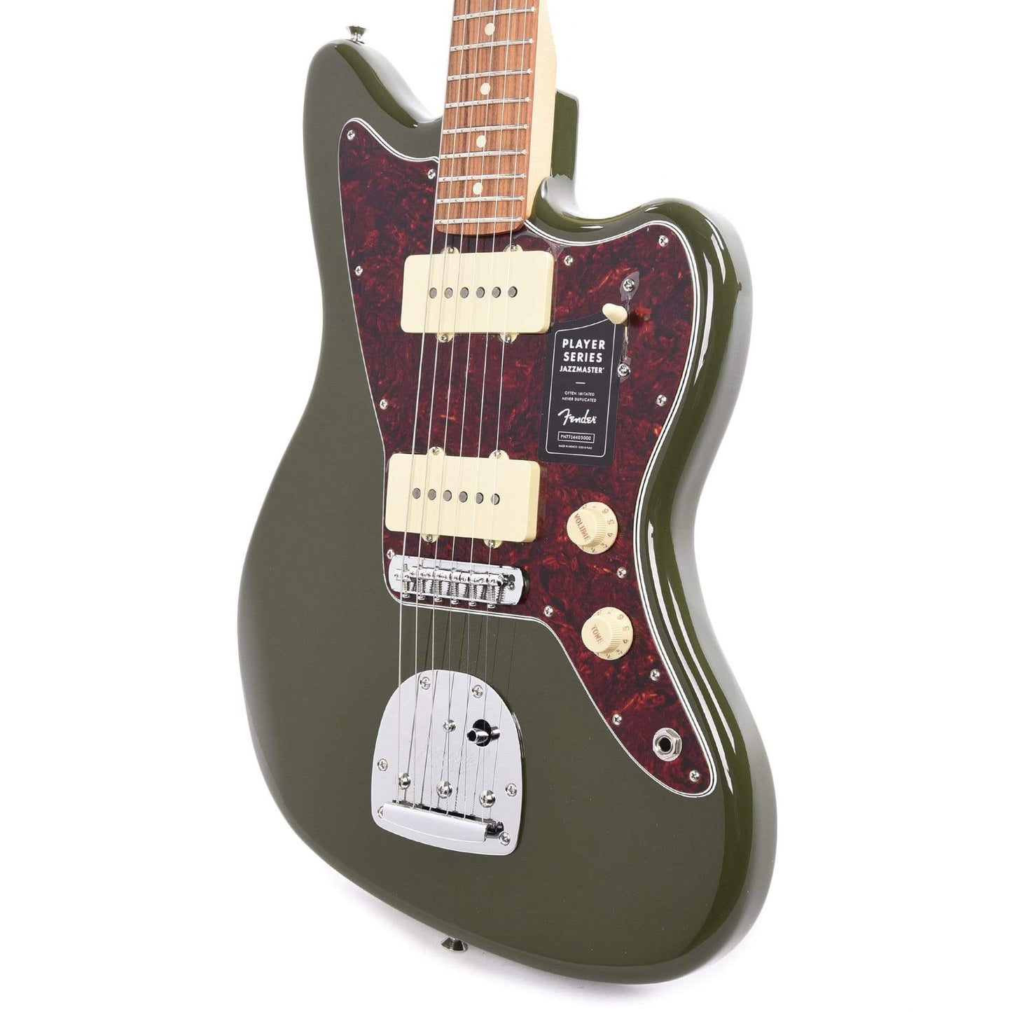 Fender Player Jazzmaster Olive w/Matching Headcap, Pure Vintage '65 Pickups, & Series/Parallel 4-Way Electric Guitars / Solid Body