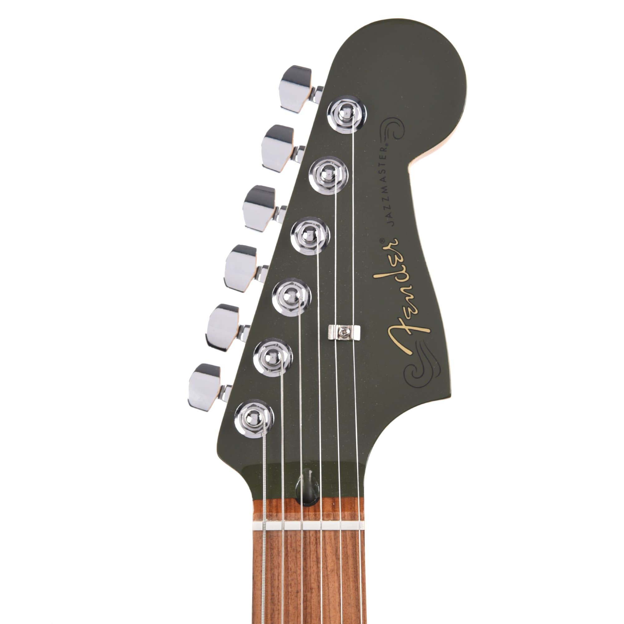 Fender Player Jazzmaster Olive w/Matching Headcap, Pure Vintage '65 Pickups, & Series/Parallel 4-Way Electric Guitars / Solid Body