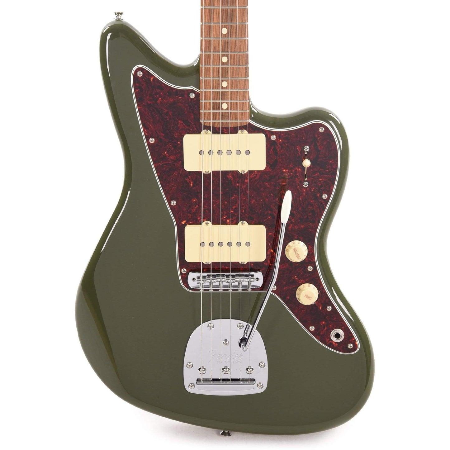 Fender Player Jazzmaster Olive w/Matching Headcap, Pure Vintage '65 Pickups, & Series/Parallel 4-Way Electric Guitars / Solid Body