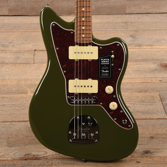 Fender Player Jazzmaster Olive w/Matching Headcap, Pure Vintage '65 Pickups, & Series/Parallel 4-Way Electric Guitars / Solid Body