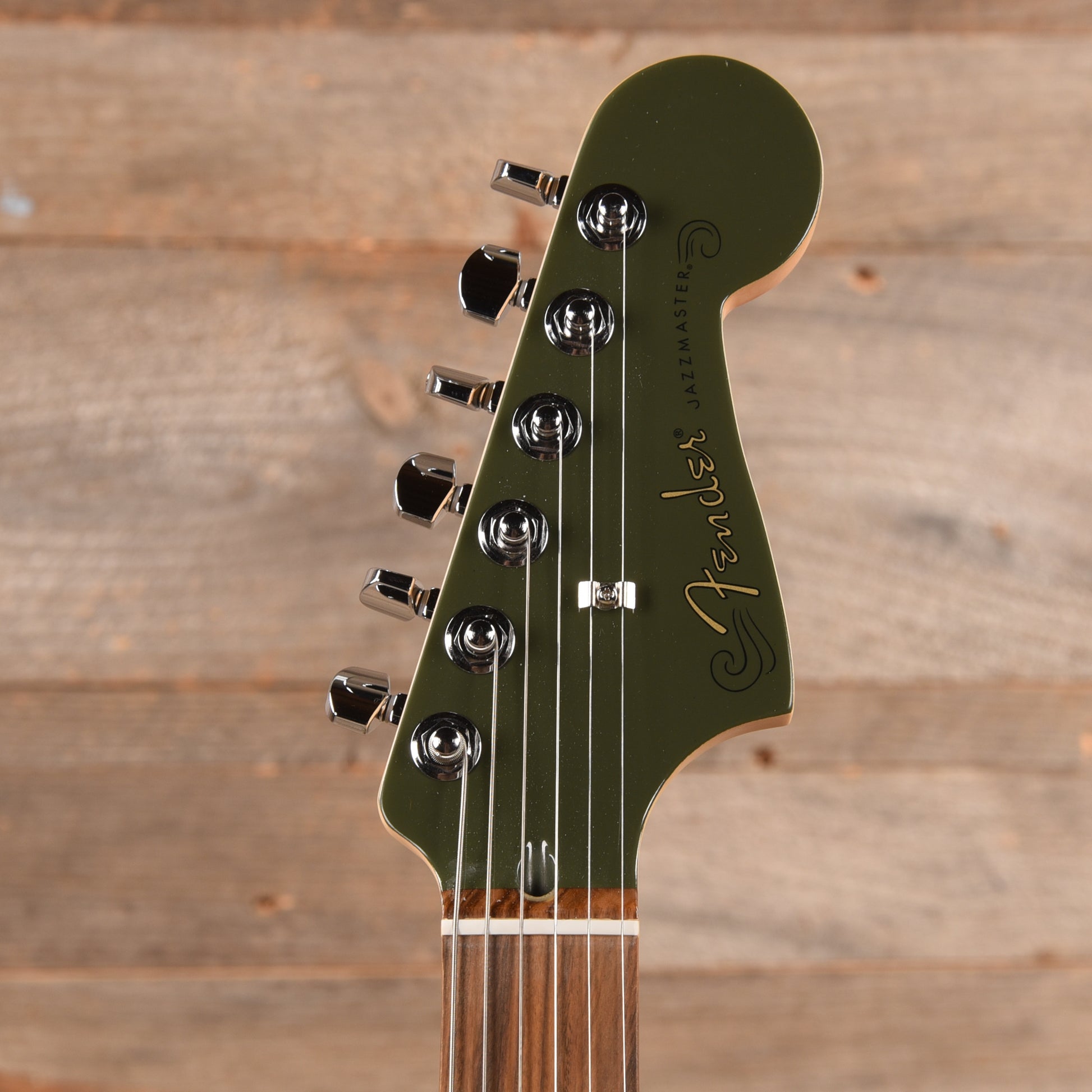 Fender Player Jazzmaster Olive w/Matching Headcap, Pure Vintage '65 Pickups, & Series/Parallel 4-Way Electric Guitars / Solid Body