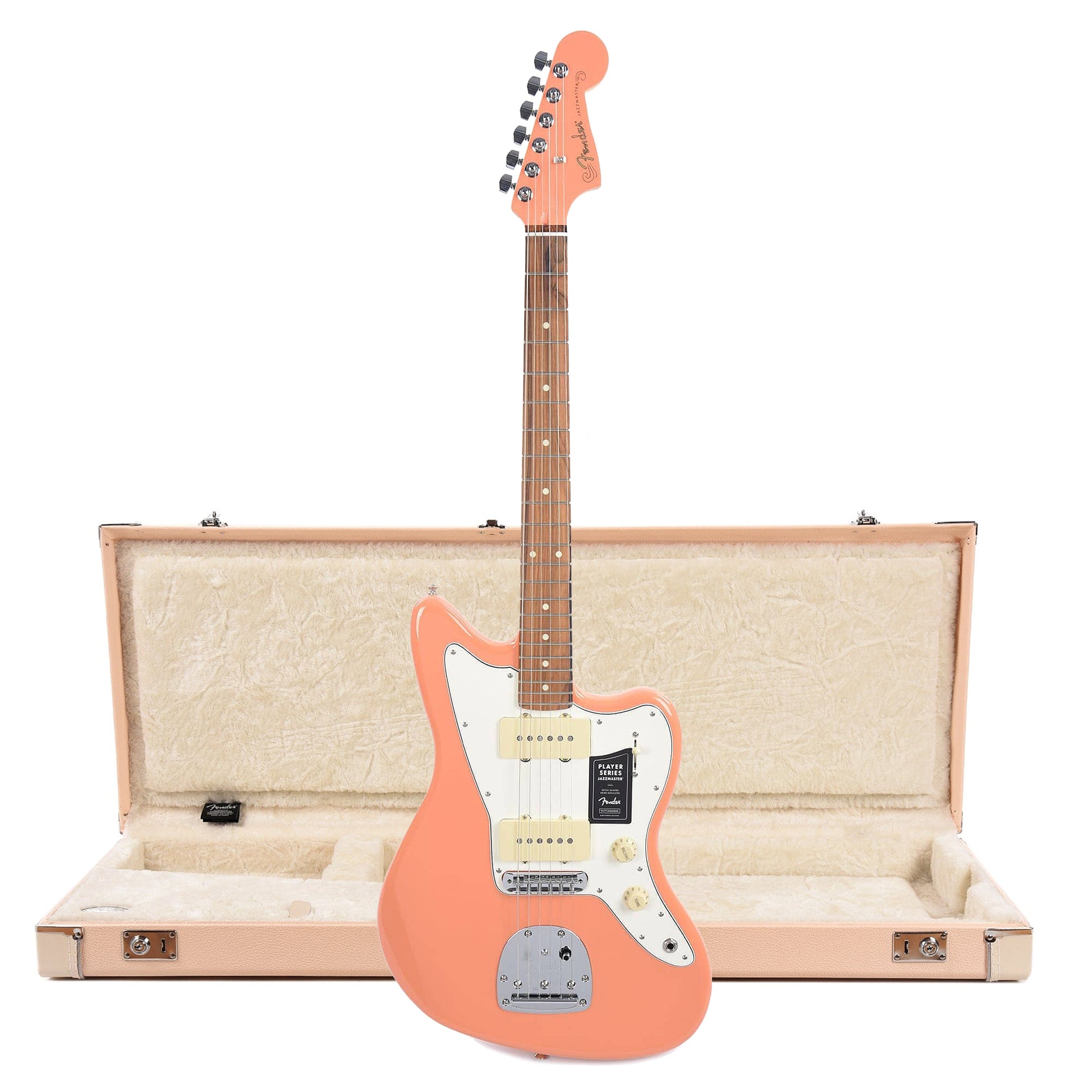 Fender Player Jazzmaster Pacific Peach w/Matching Headcap Case Bundle Electric Guitars / Solid Body