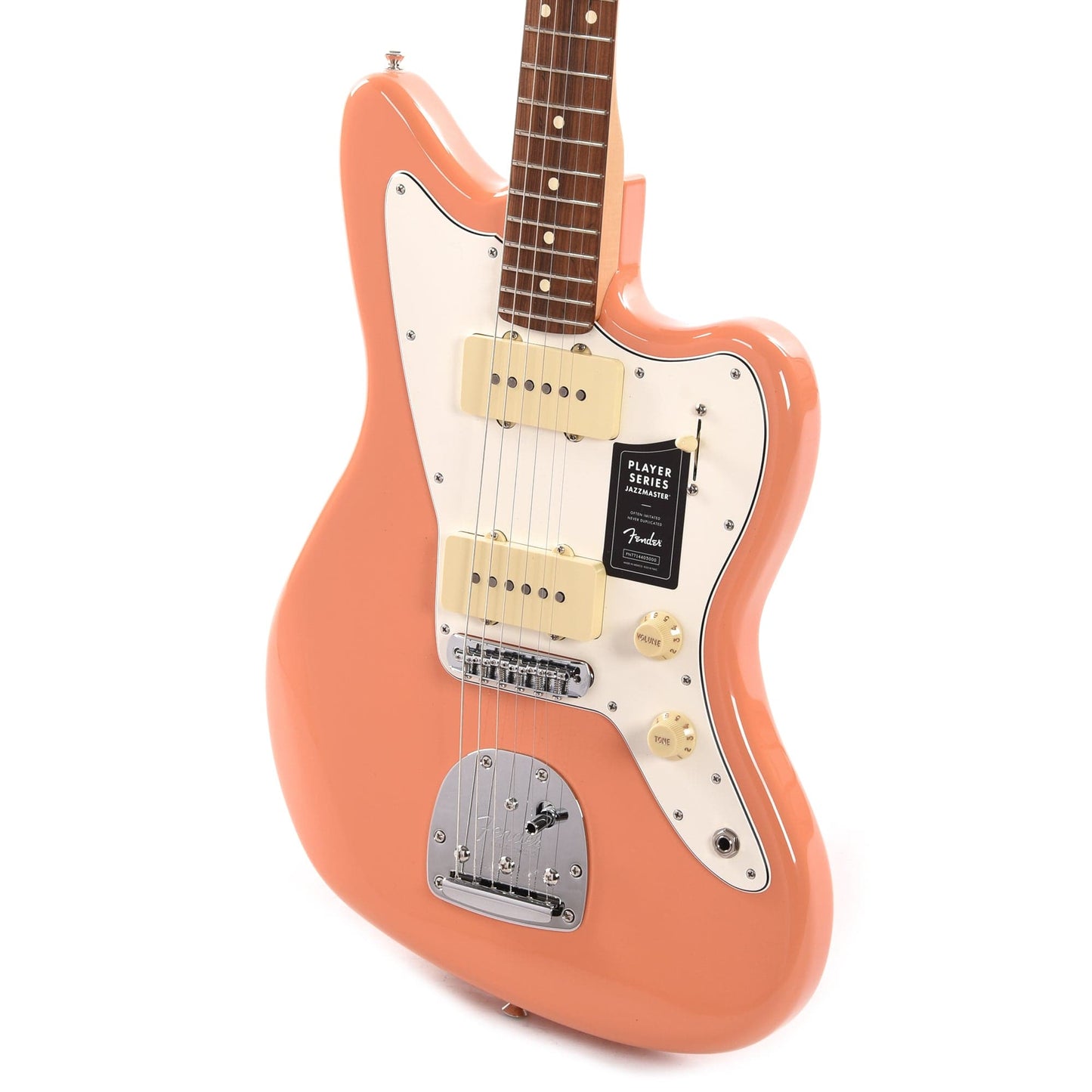 Fender Player Jazzmaster Pacific Peach w/Matching Headcap, Pure Vintage '65 Pickups, & Series/Parallel 4-Way Electric Guitars / Solid Body