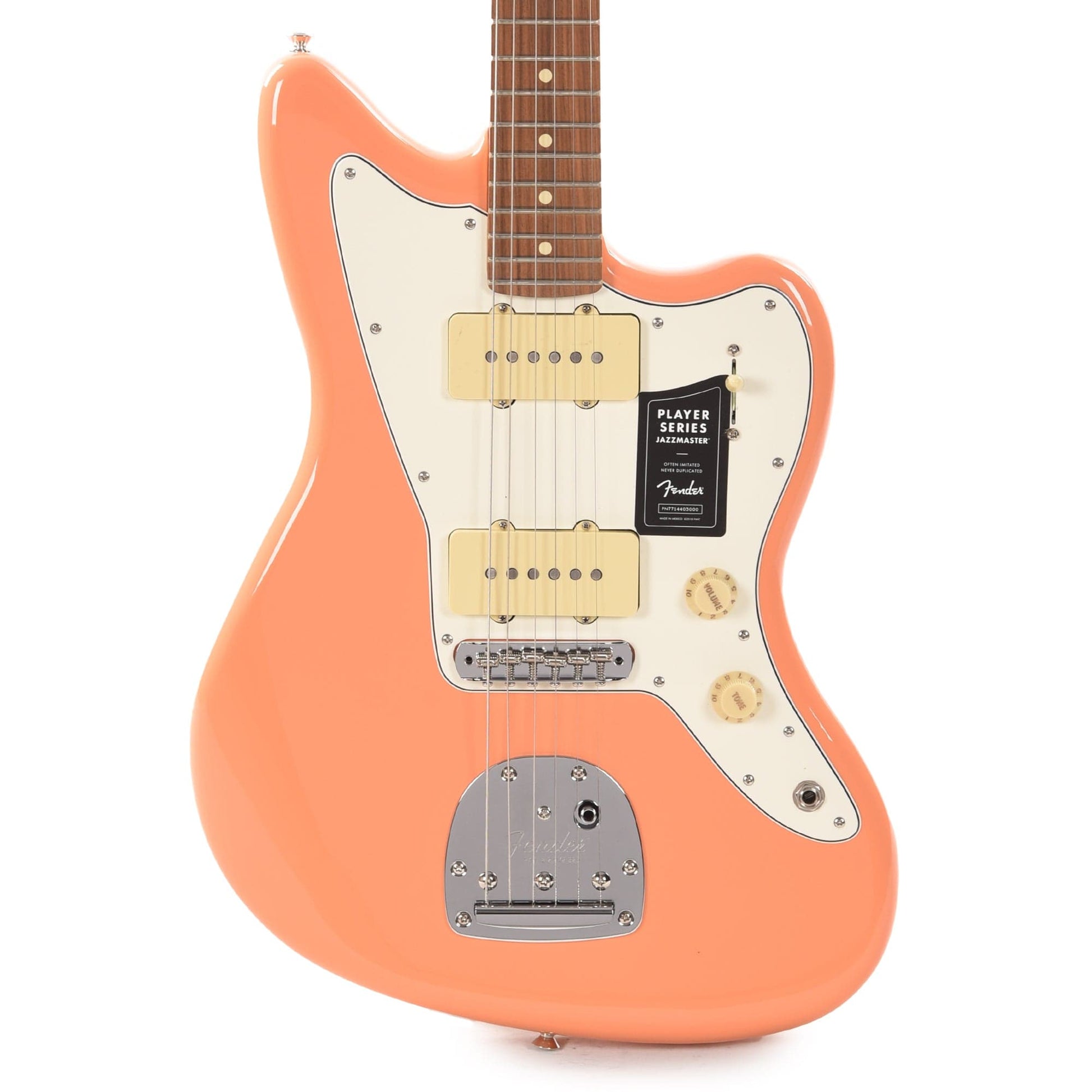 Fender Player Jazzmaster Pacific Peach w/Matching Headcap, Pure Vintage '65 Pickups, & Series/Parallel 4-Way Electric Guitars / Solid Body