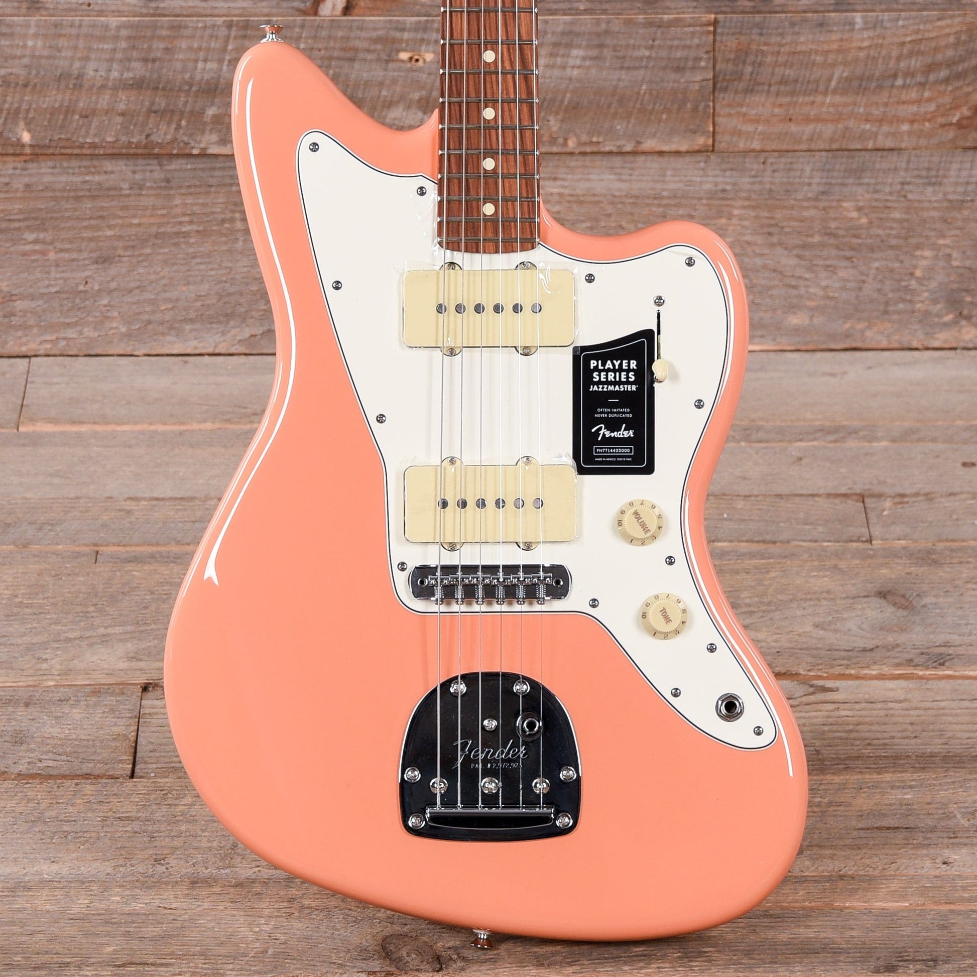 Fender Player Jazzmaster Pacific Peach w/Matching Headcap, Pure Vintage '65 Pickups, & Series/Parallel 4-Way Electric Guitars / Solid Body