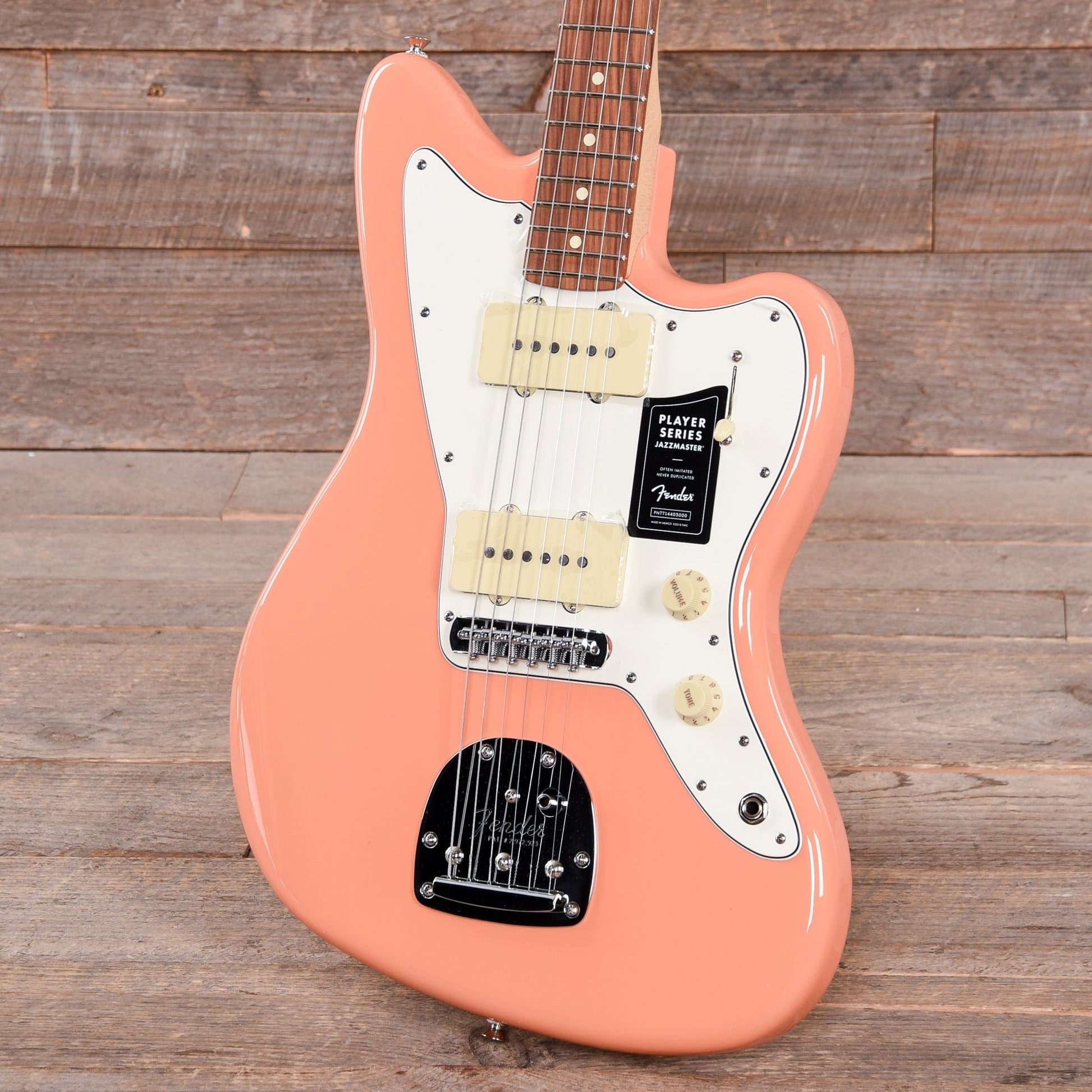 Fender Player Jazzmaster Pacific Peach w/Matching Headcap, Pure Vintage '65 Pickups, & Series/Parallel 4-Way Electric Guitars / Solid Body