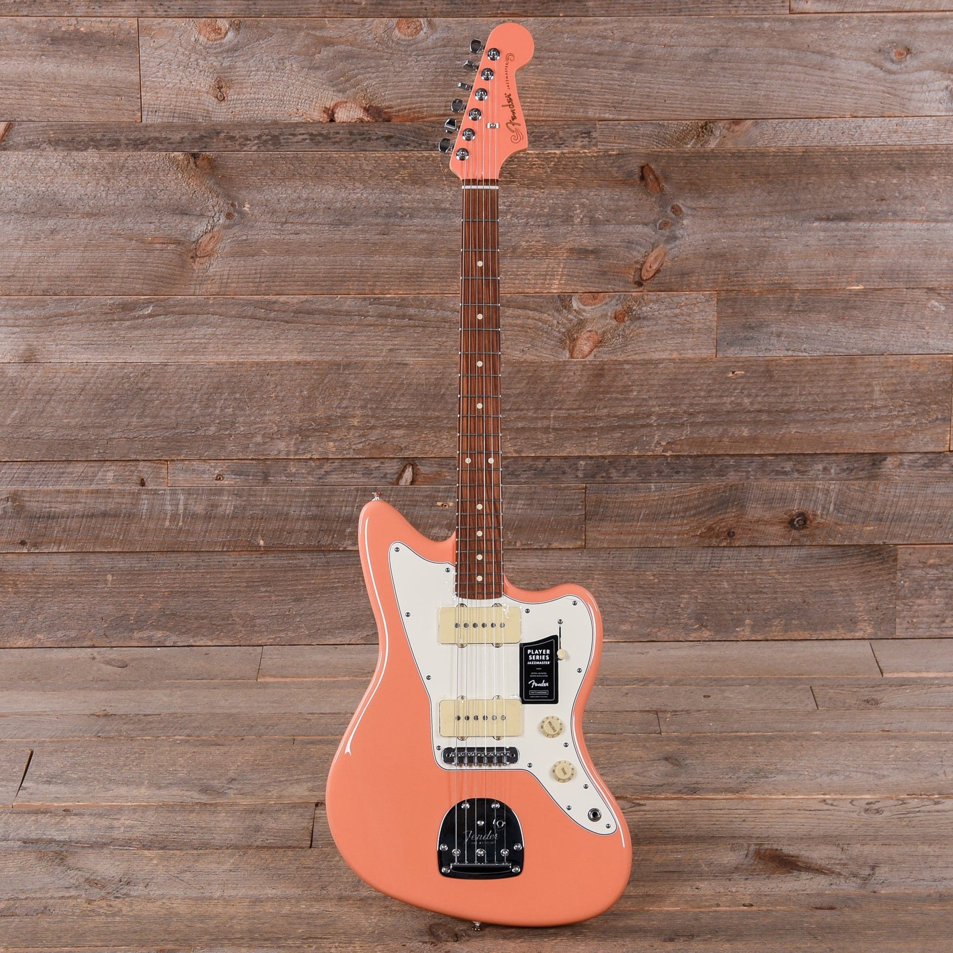 Fender Player Jazzmaster Pacific Peach w/Matching Headcap, Pure Vintage '65 Pickups, & Series/Parallel 4-Way Electric Guitars / Solid Body