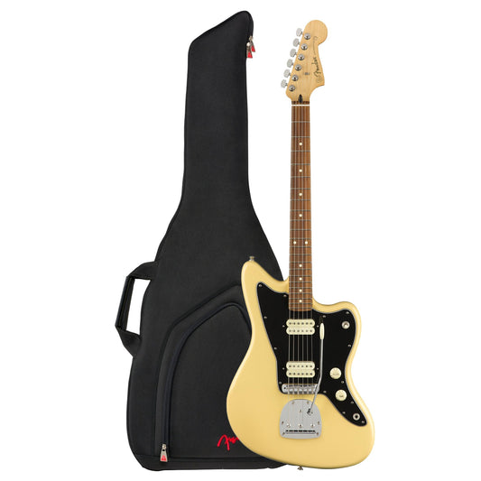 Fender Player Jazzmaster PF Buttercream and FEJ610 Gig Bag Bundle Electric Guitars / Solid Body