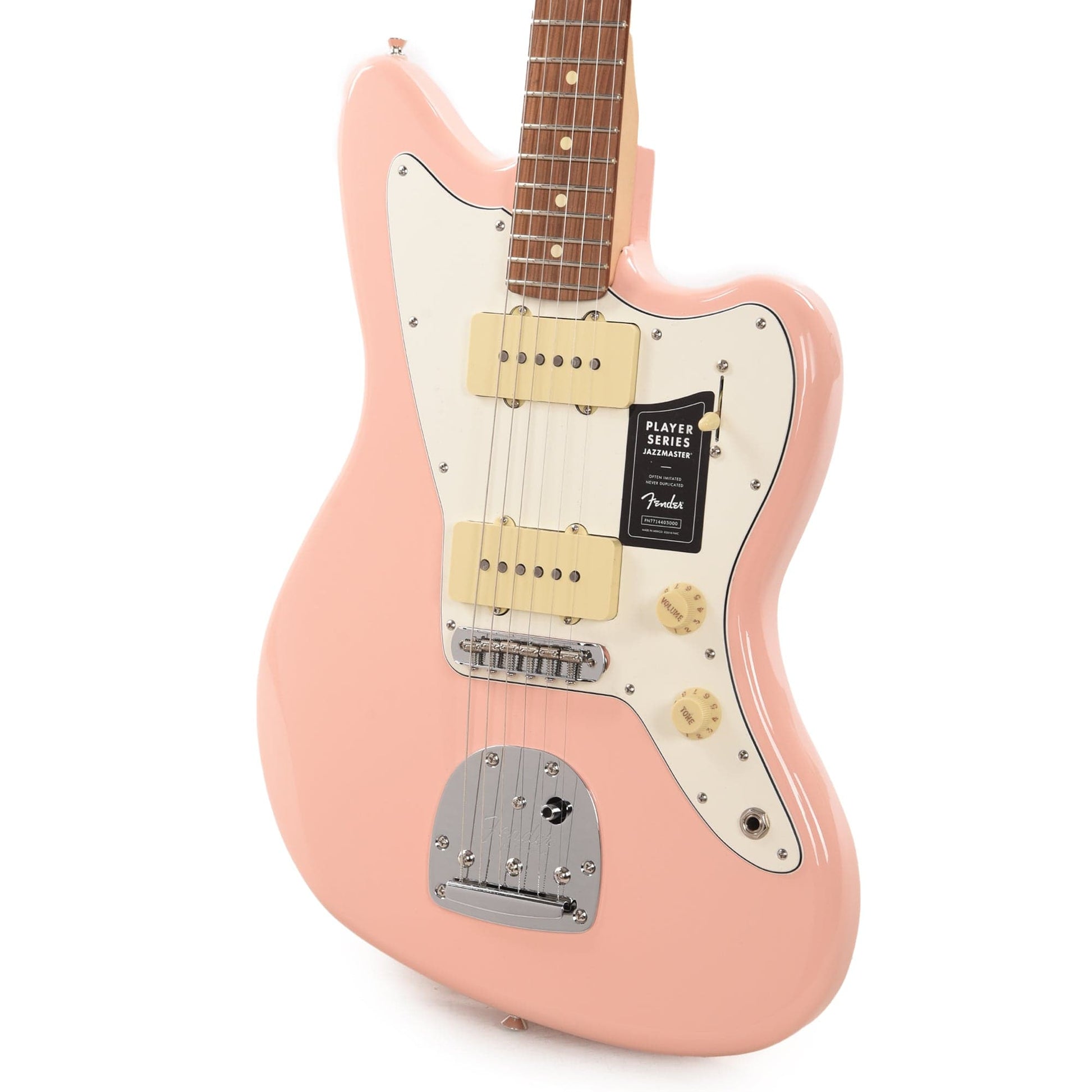Fender Player Jazzmaster Shell Pink w/Olympic White Headcap, Pure Vintage '65 Pickups, & Series/Parallel 4-Way Electric Guitars / Solid Body