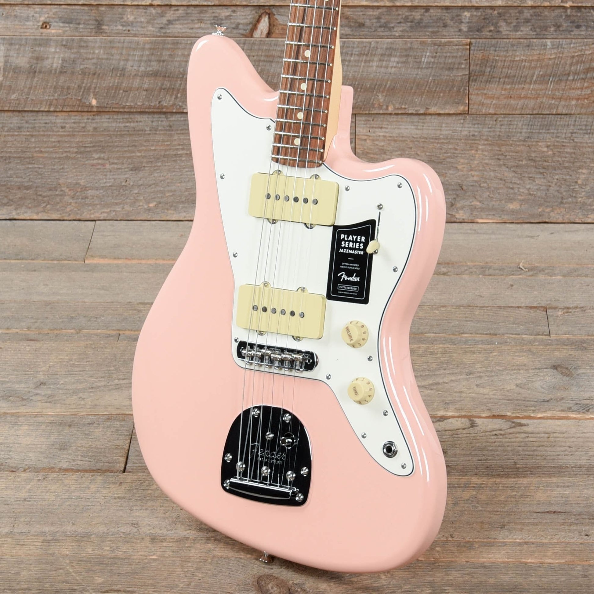 Fender Player Jazzmaster Shell Pink w/Olympic White Headcap, Pure Vintage '65 Pickups, & Series/Parallel 4-Way Electric Guitars / Solid Body