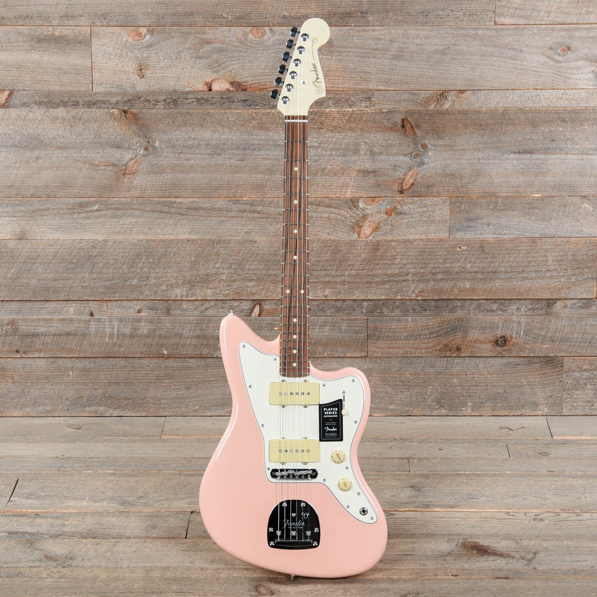 Fender Player Jazzmaster Shell Pink w/Olympic White Headcap, Pure Vintage '65 Pickups, & Series/Parallel 4-Way Electric Guitars / Solid Body