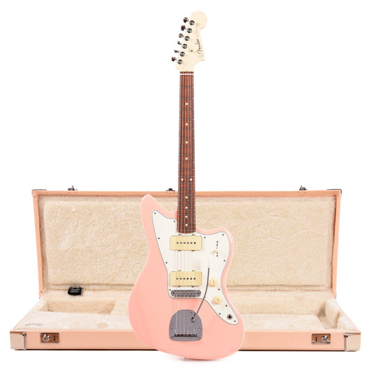 Fender Player Jazzmaster Shell Pink w/Olympic White Headcap, Pure Vintage '65 Pickups, & Series/Parallel 4-Way and Hardshell Case Jazzmaster/Jaguar Shell Pink w/Cream Interior Electric Guitars / Solid Body