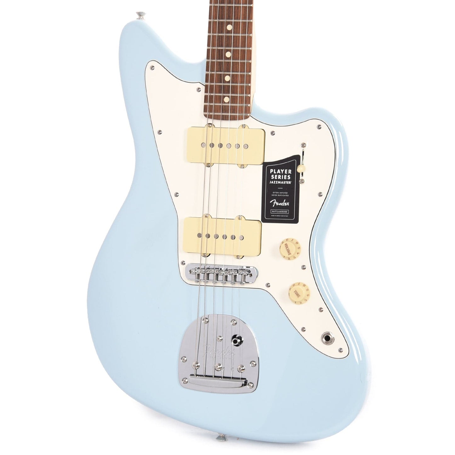 Fender Player Jazzmaster Sonic Blue w/Olympic White Headcap, Pure Vintage '65 Pickups, & Series/Parallel 4-Way Electric Guitars / Solid Body