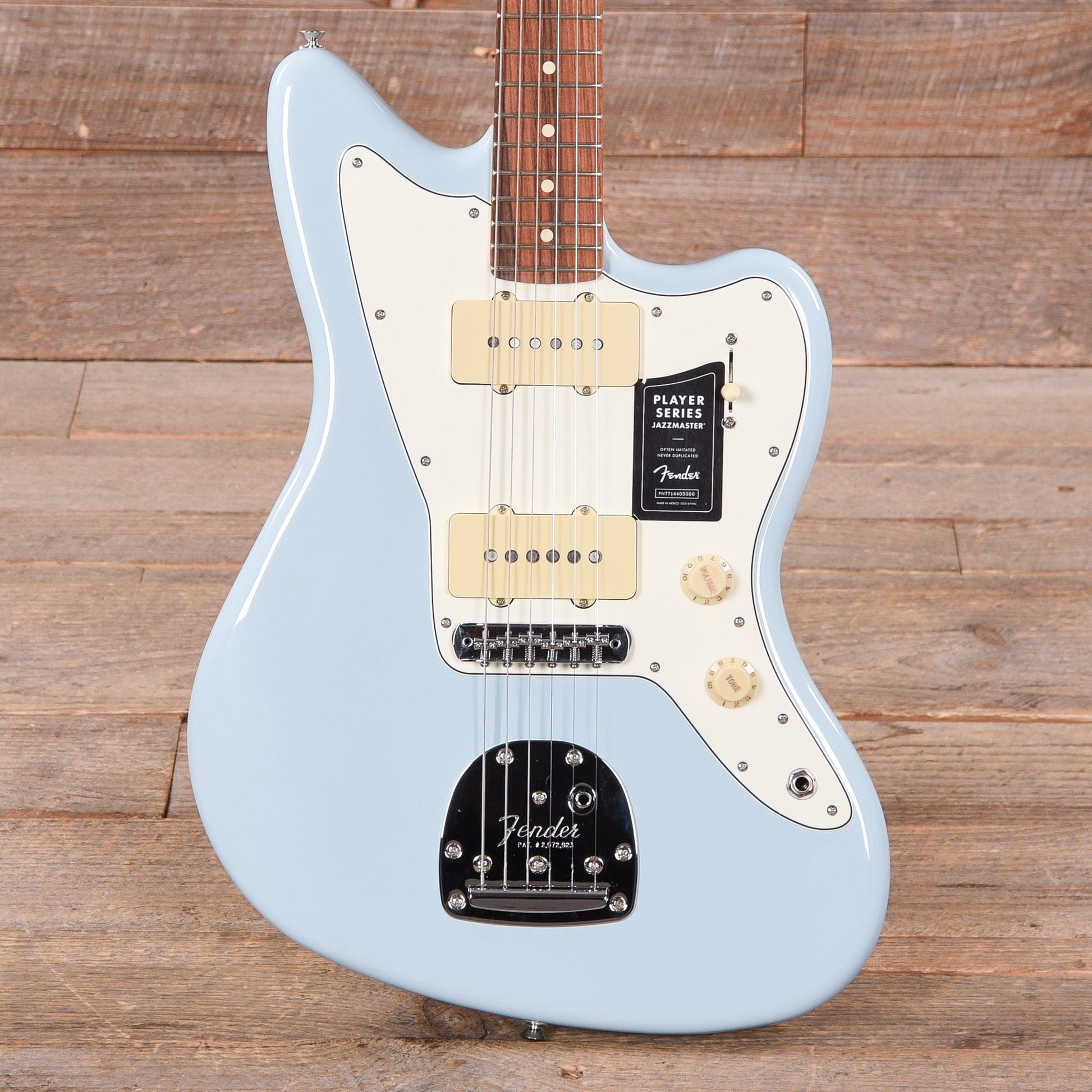 Fender Player Jazzmaster Sonic Blue w/Olympic White Headcap, Pure Vintage '65 Pickups, & Series/Parallel 4-Way Electric Guitars / Solid Body