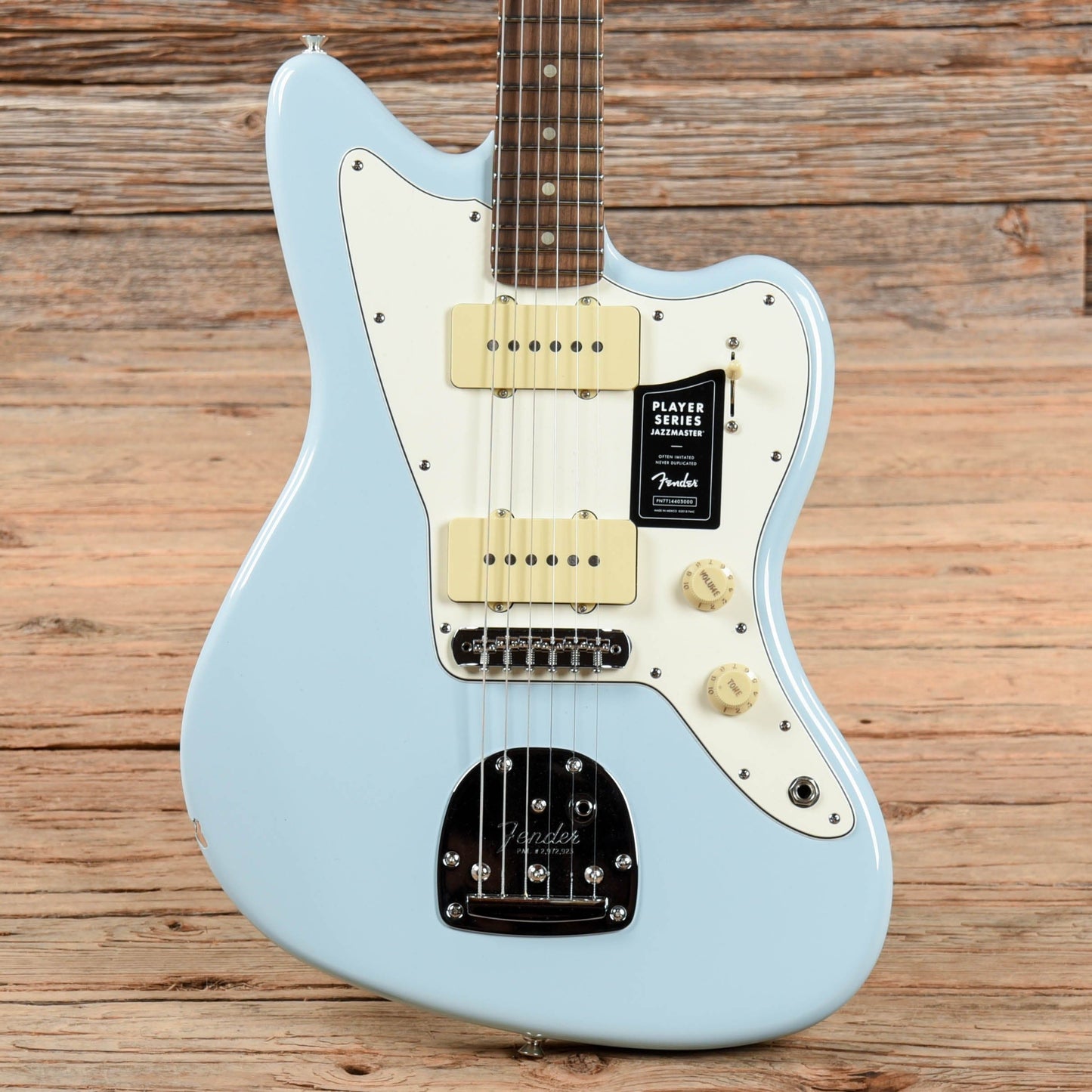 Fender Player Jazzmaster Sonic Blue w/Olympic White Headcap, Pure Vintage '65 Pickups, & Series/Parallel 4-Way Electric Guitars / Solid Body
