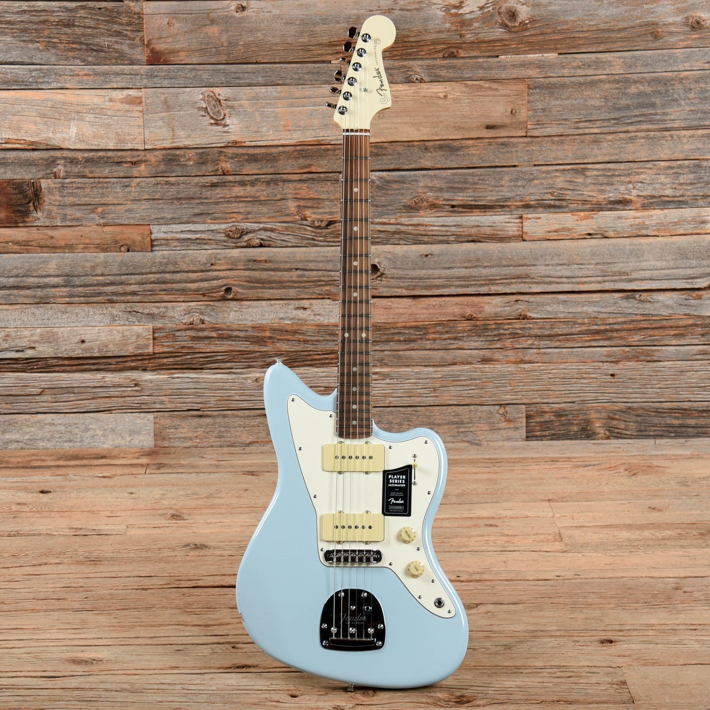 Fender Player Jazzmaster Sonic Blue w/Olympic White Headcap, Pure Vintage '65 Pickups, & Series/Parallel 4-Way Electric Guitars / Solid Body