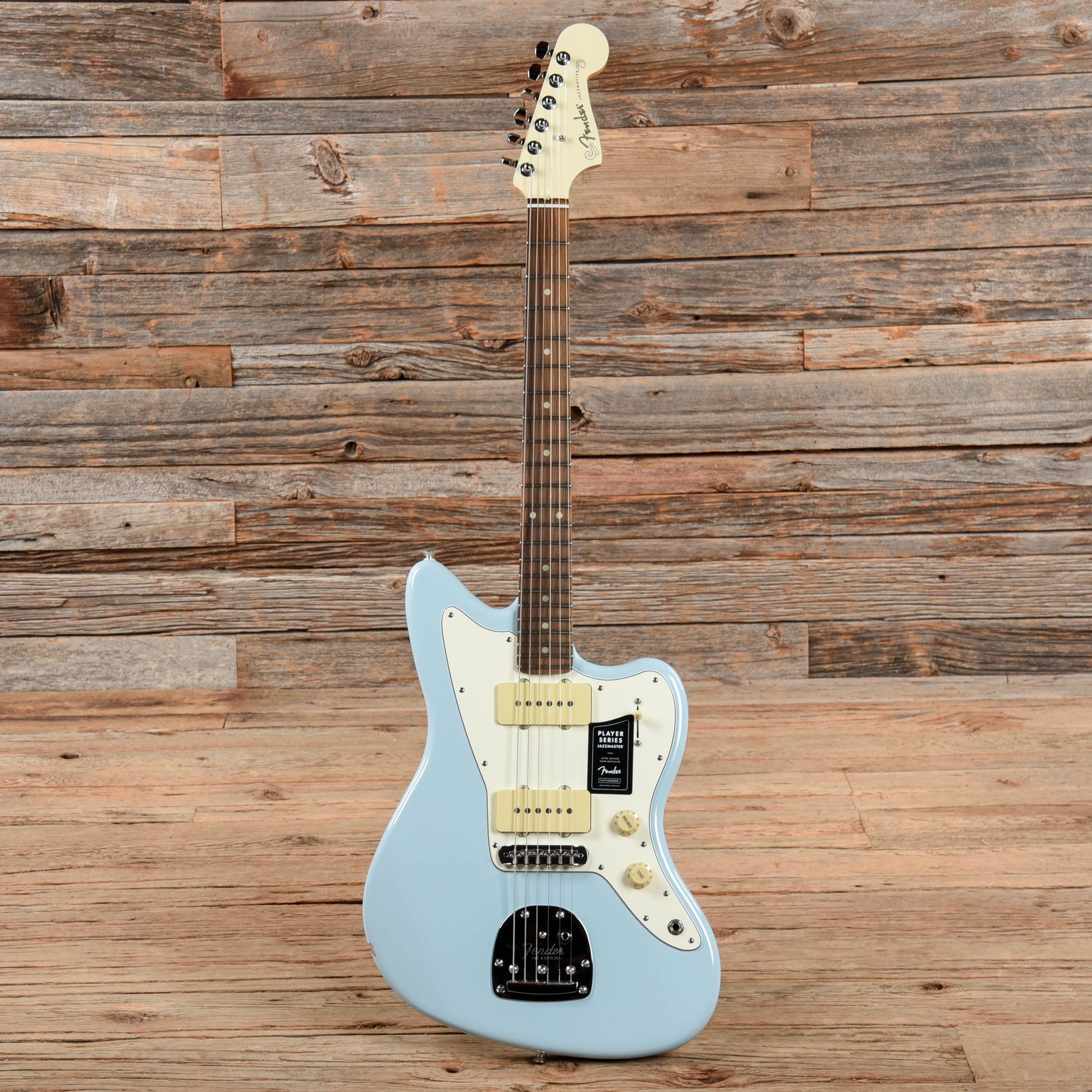 Fender Player Jazzmaster Sonic Blue w/Olympic White Headcap, Pure Vintage '65 Pickups, & Series/Parallel 4-Way Electric Guitars / Solid Body