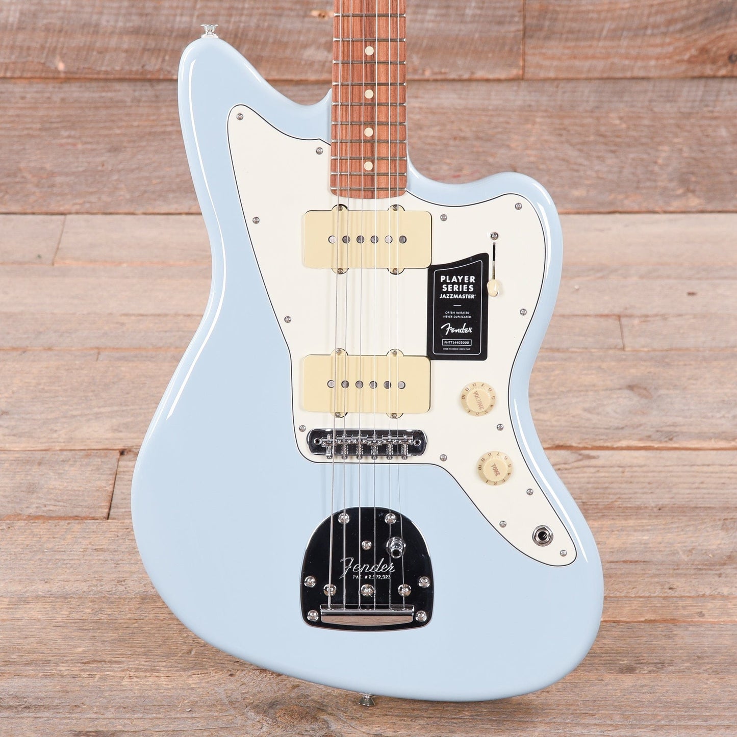 Fender Player Jazzmaster Sonic Blue w/Olympic White Headcap, Pure Vintage '65 Pickups, & Series/Parallel 4-Way Electric Guitars / Solid Body