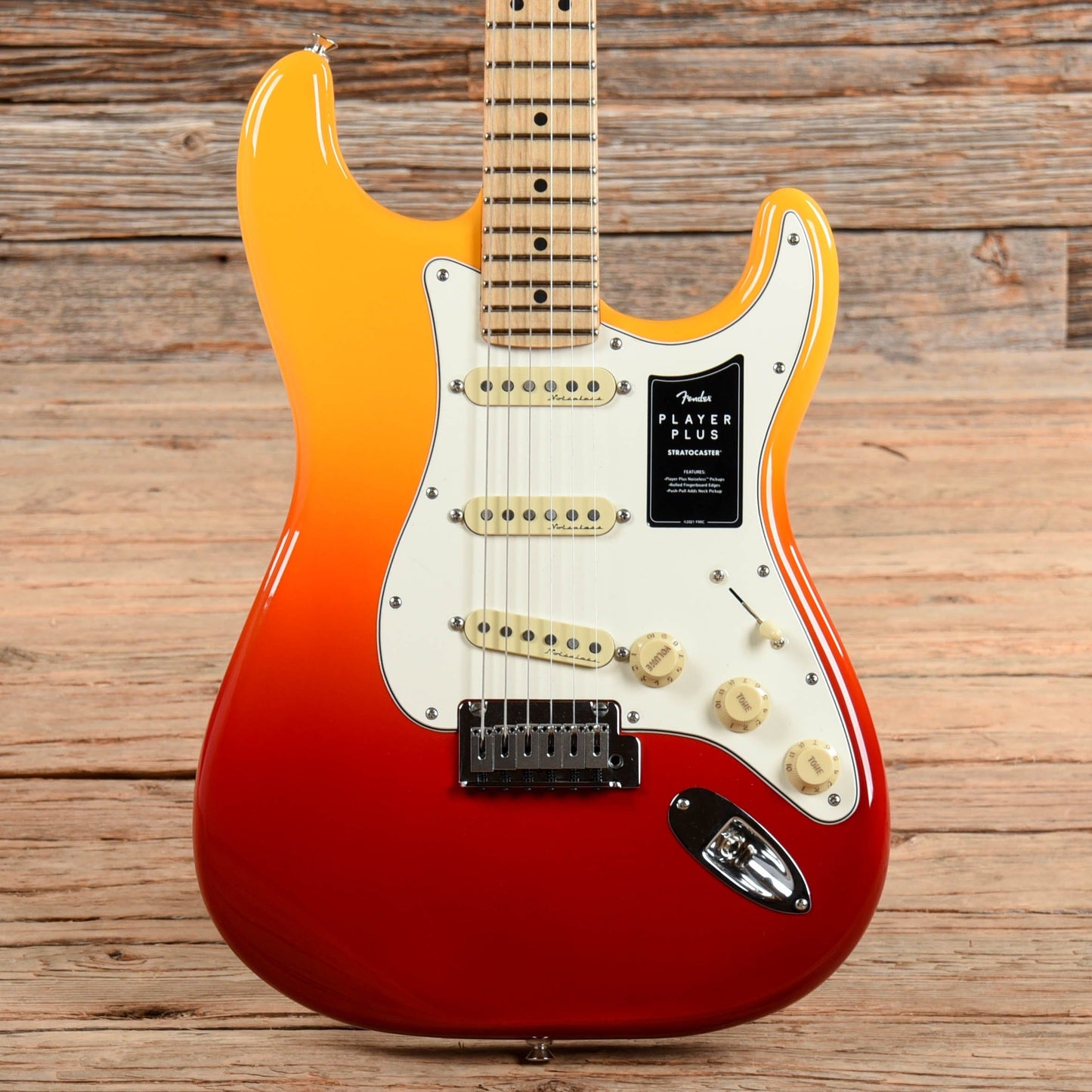 Fender Player Plus Stratocaster Tequila Sunrise Electric Guitars / Solid Body