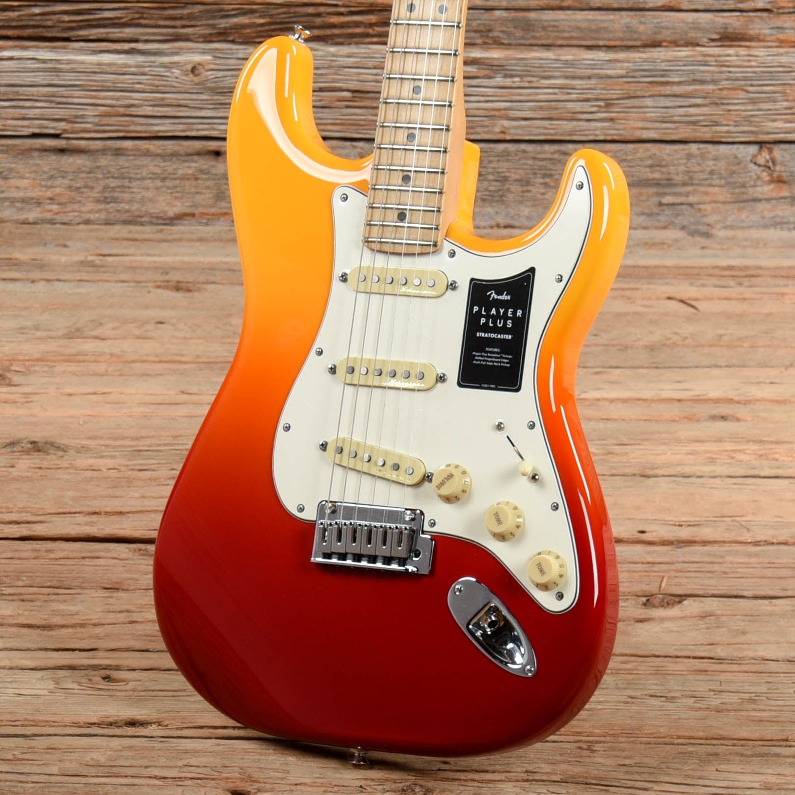 Fender Player Plus Stratocaster Tequila Sunrise Electric Guitars / Solid Body