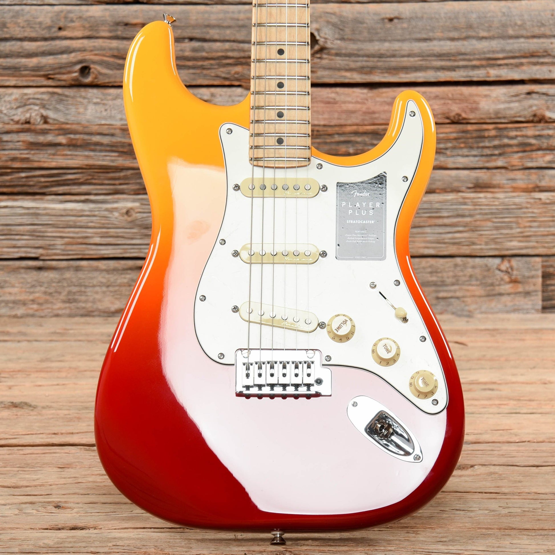 Fender Player Plus Stratocaster Tequila Sunrise Electric Guitars / Solid Body