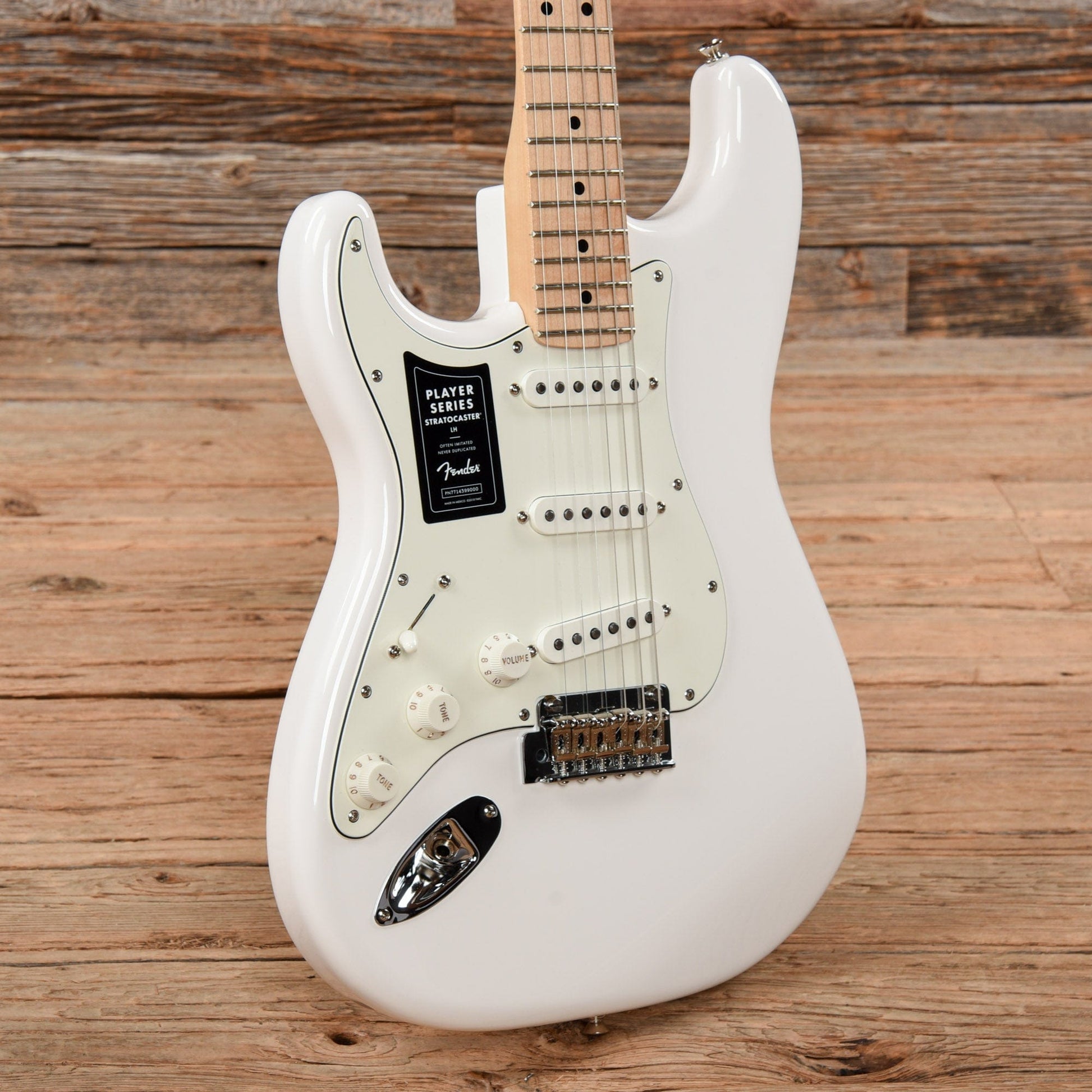 Fender Player Series Stratocaster Olympic White 2021 LEFTY Electric Guitars / Solid Body
