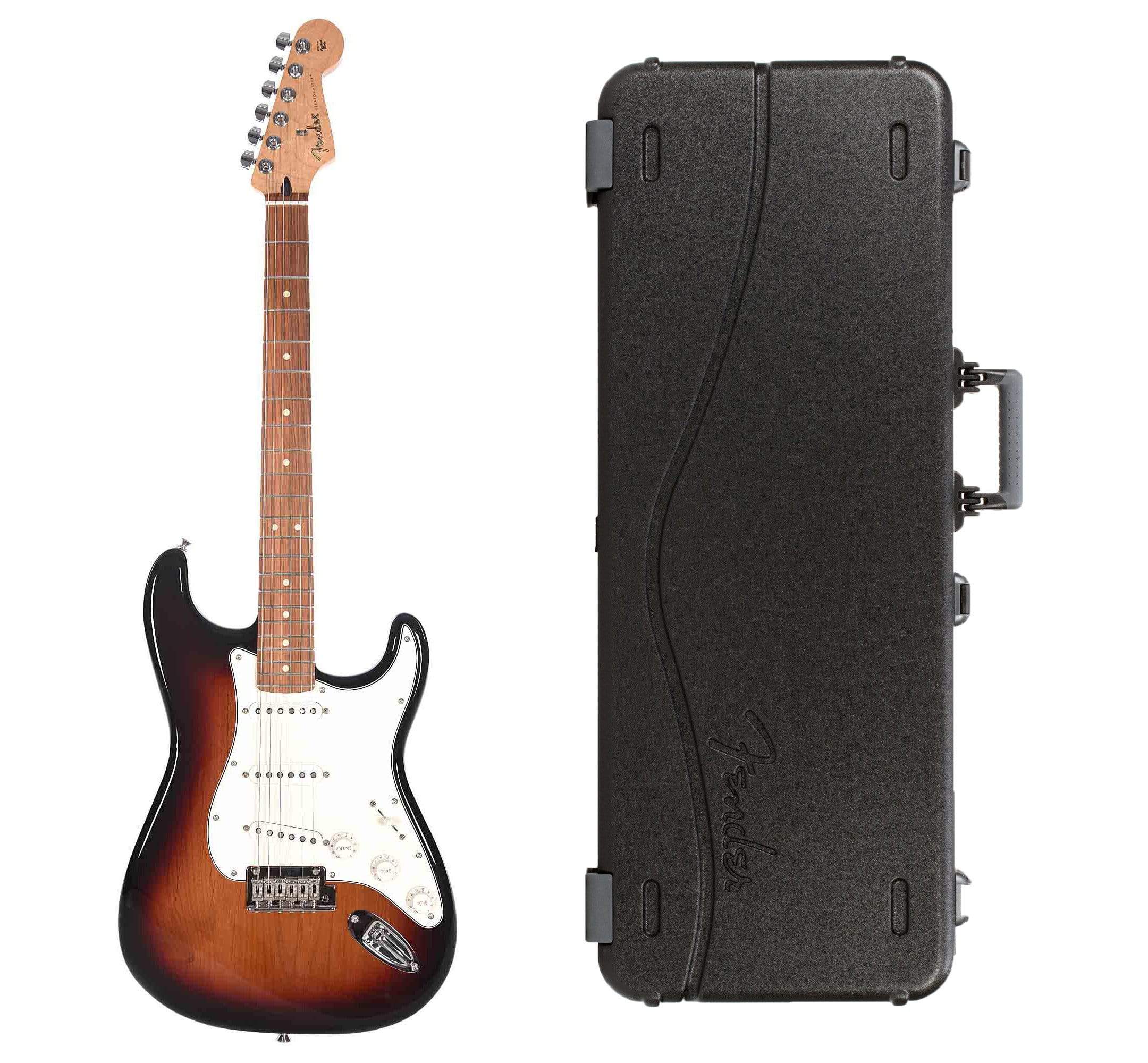 Fender Player Stratocaster 3-Color Sunburst Bundle w/Fender Molded Hardshell Case Electric Guitars / Solid Body