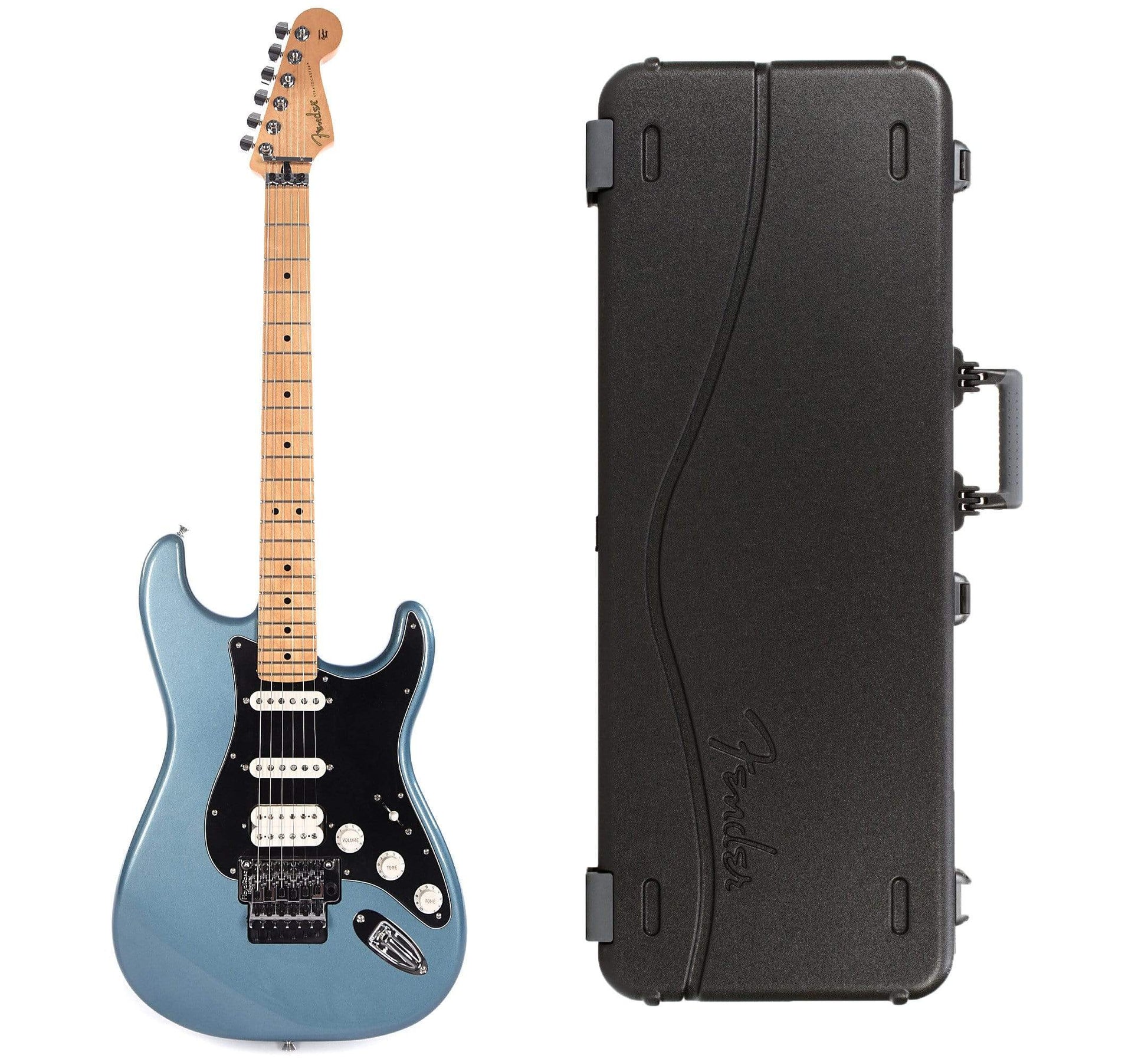 Fender Player Stratocaster Floyd Rose HSS MN Tidepool Bundle w/Fender Molded Hardshell Case Electric Guitars / Solid Body