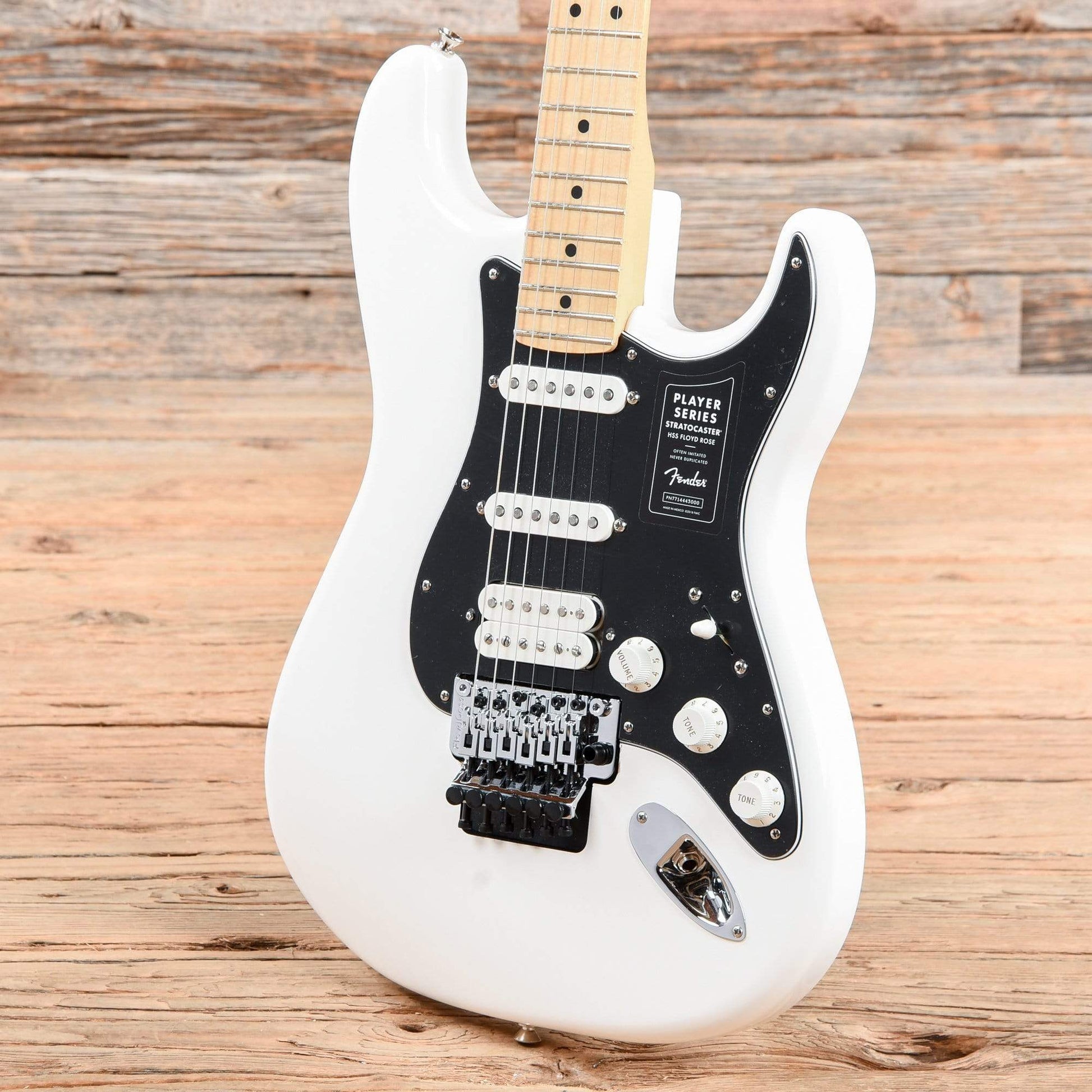Fender Player Stratocaster Floyd Rose HSS Polar White Electric Guitars / Solid Body