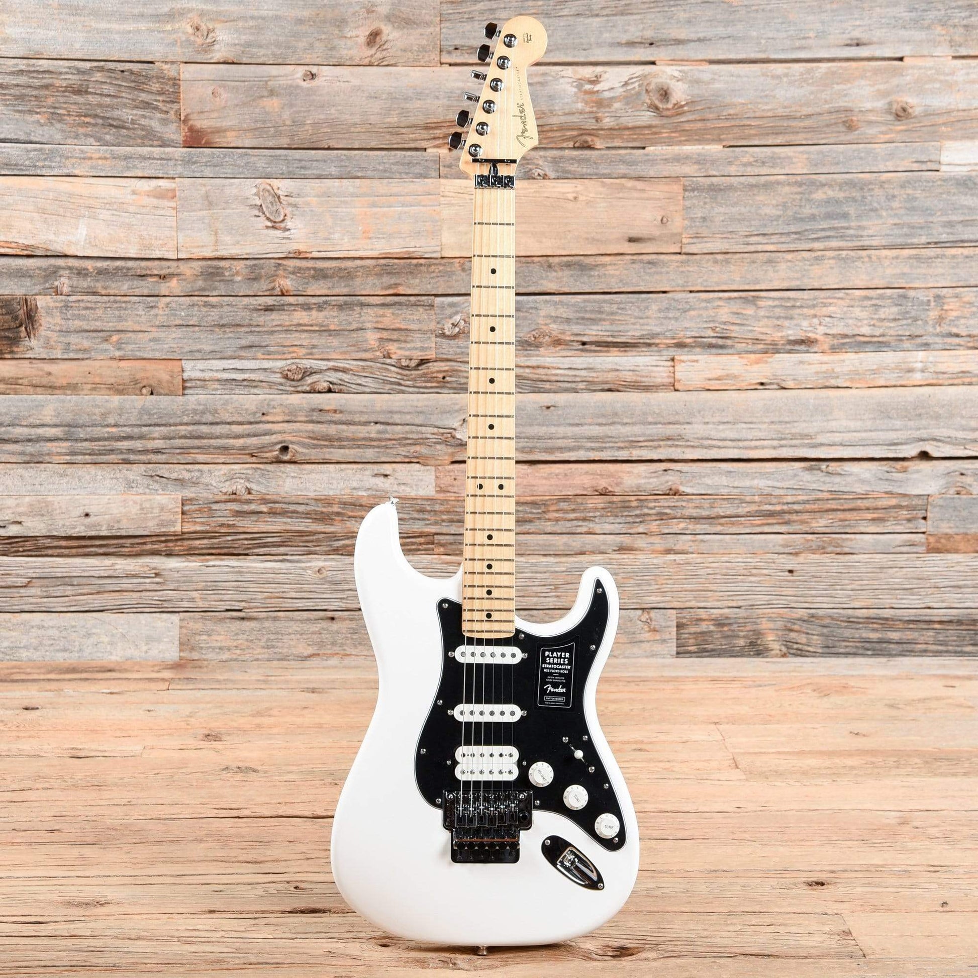 Fender Player Stratocaster Floyd Rose HSS Polar White Electric Guitars / Solid Body