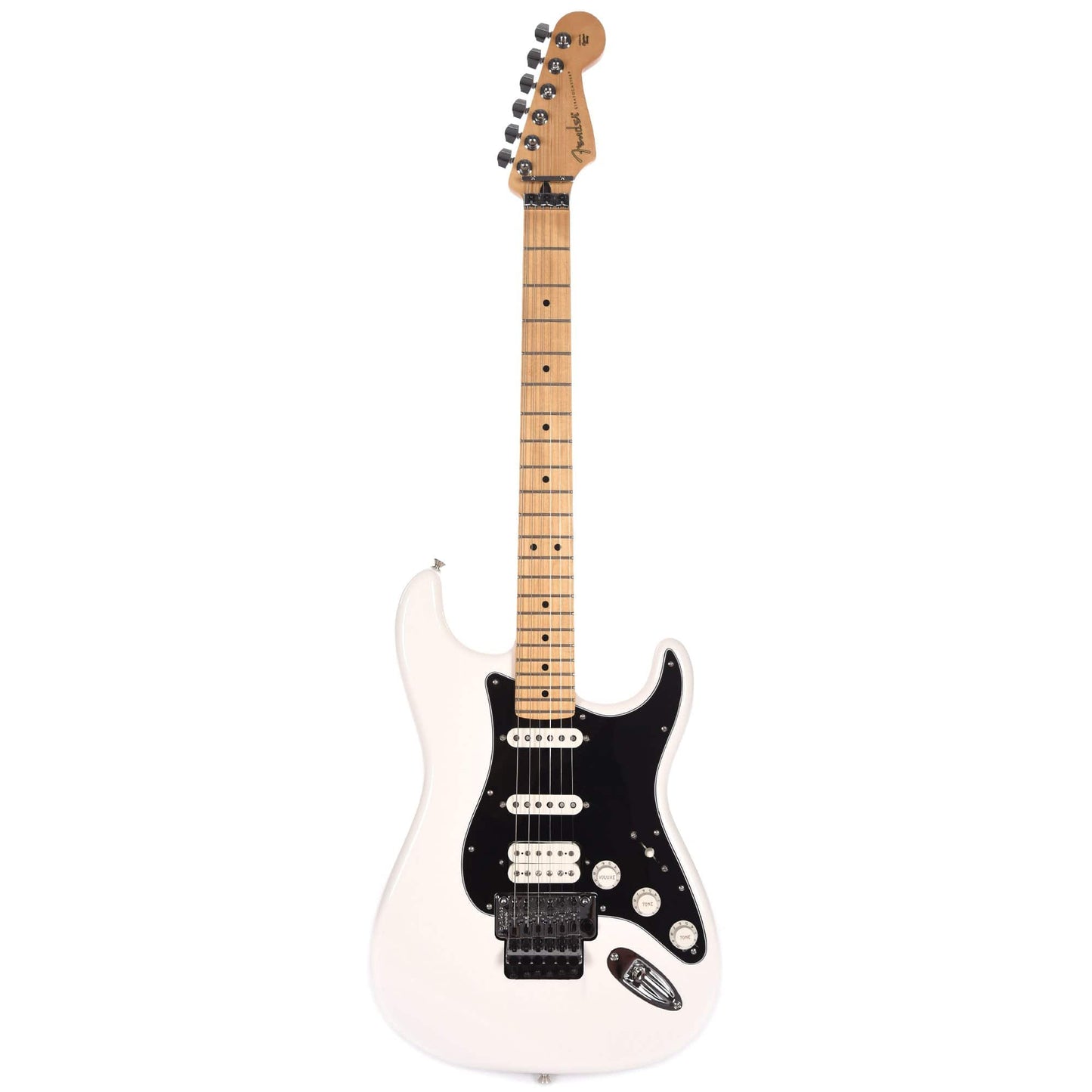 Fender Player Stratocaster Floyd Rose HSS Polar White Bundle w/Fender Molded Hardshell Case Electric Guitars / Solid Body