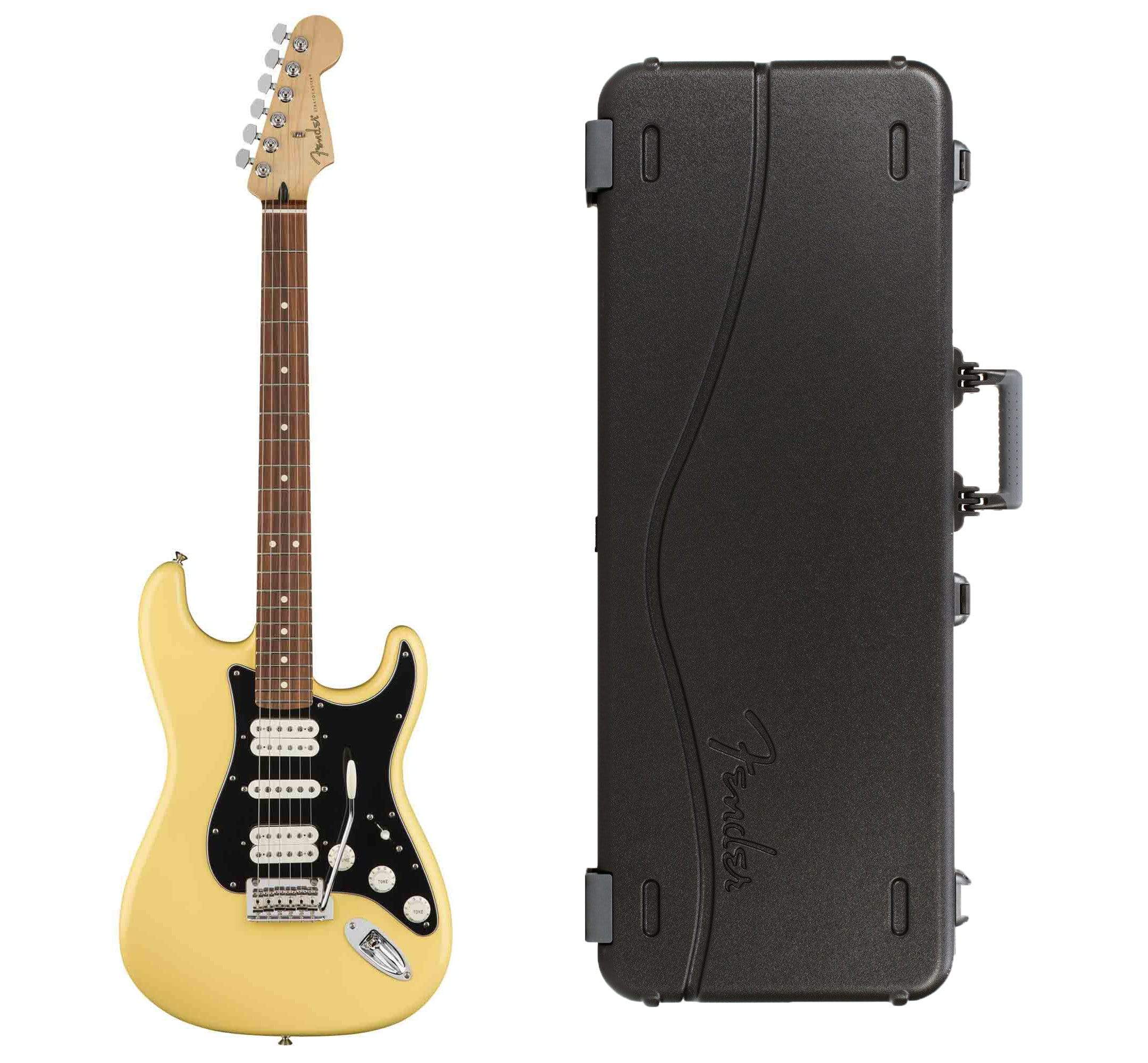 Fender Player Stratocaster HSH PF Buttercream Bundle w/Fender Molded Hardshell Case Electric Guitars / Solid Body