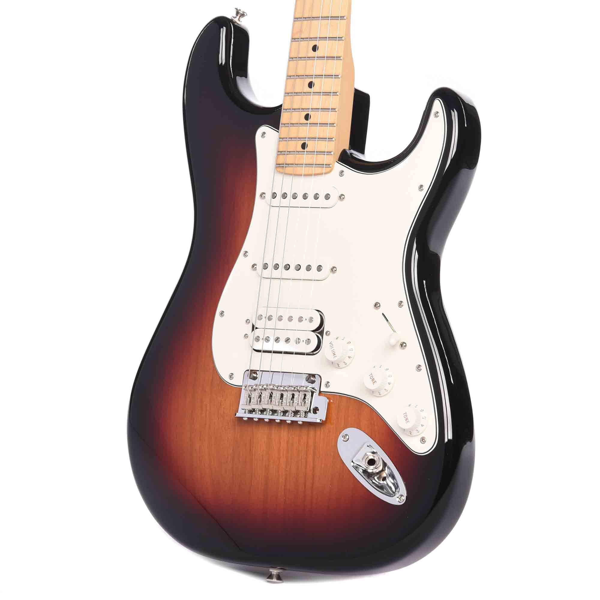Fender Player Stratocaster HSS 3-Color Sunburst Bundle w/Fender Gig Bag, Stand, Cable, Tuner, Picks and Strings Electric Guitars / Solid Body