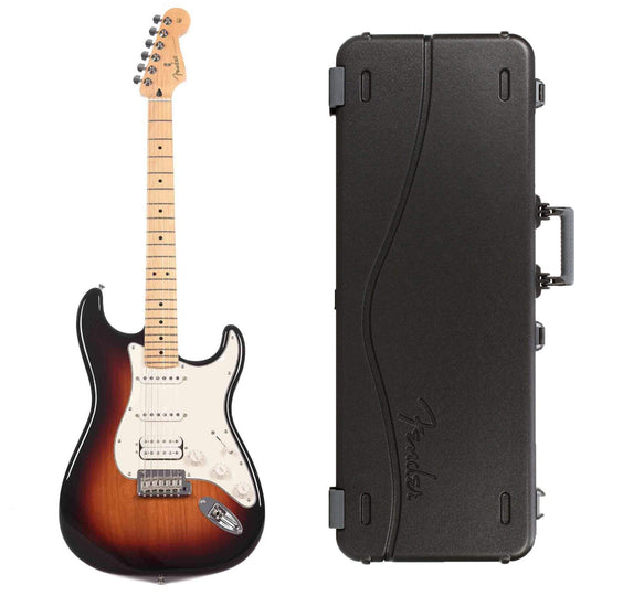 Fender Player Stratocaster HSS 3-Color Sunburst Bundle w/Fender Molded Hardshell Case Electric Guitars / Solid Body