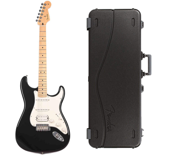 Fender Player Stratocaster HSS Black Bundle w/Fender Molded Hardshell Case Electric Guitars / Solid Body