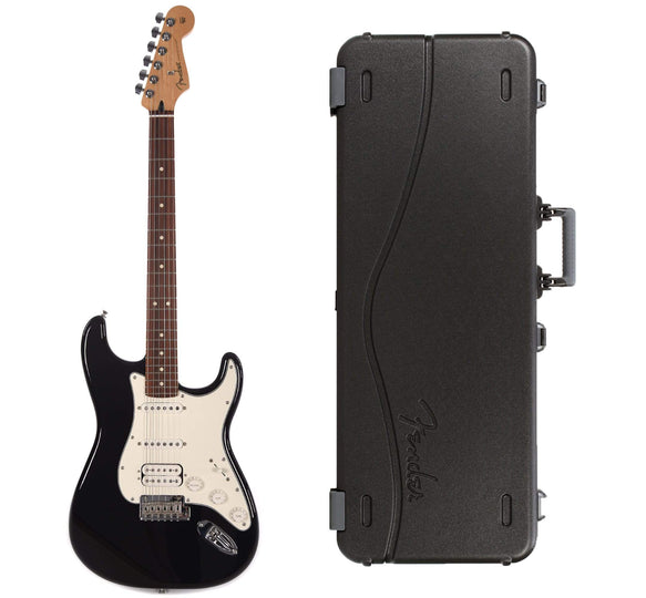 Fender Player Stratocaster HSS Black Bundle w/Fender Molded Hardshell Case Electric Guitars / Solid Body
