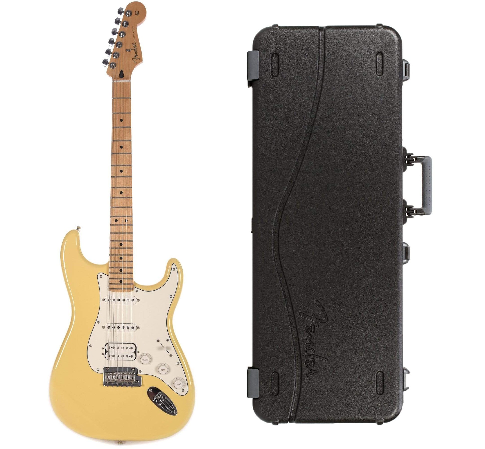 Fender Player Stratocaster HSS Buttercream Bundle w/Fender Molded Hardshell Case Electric Guitars / Solid Body