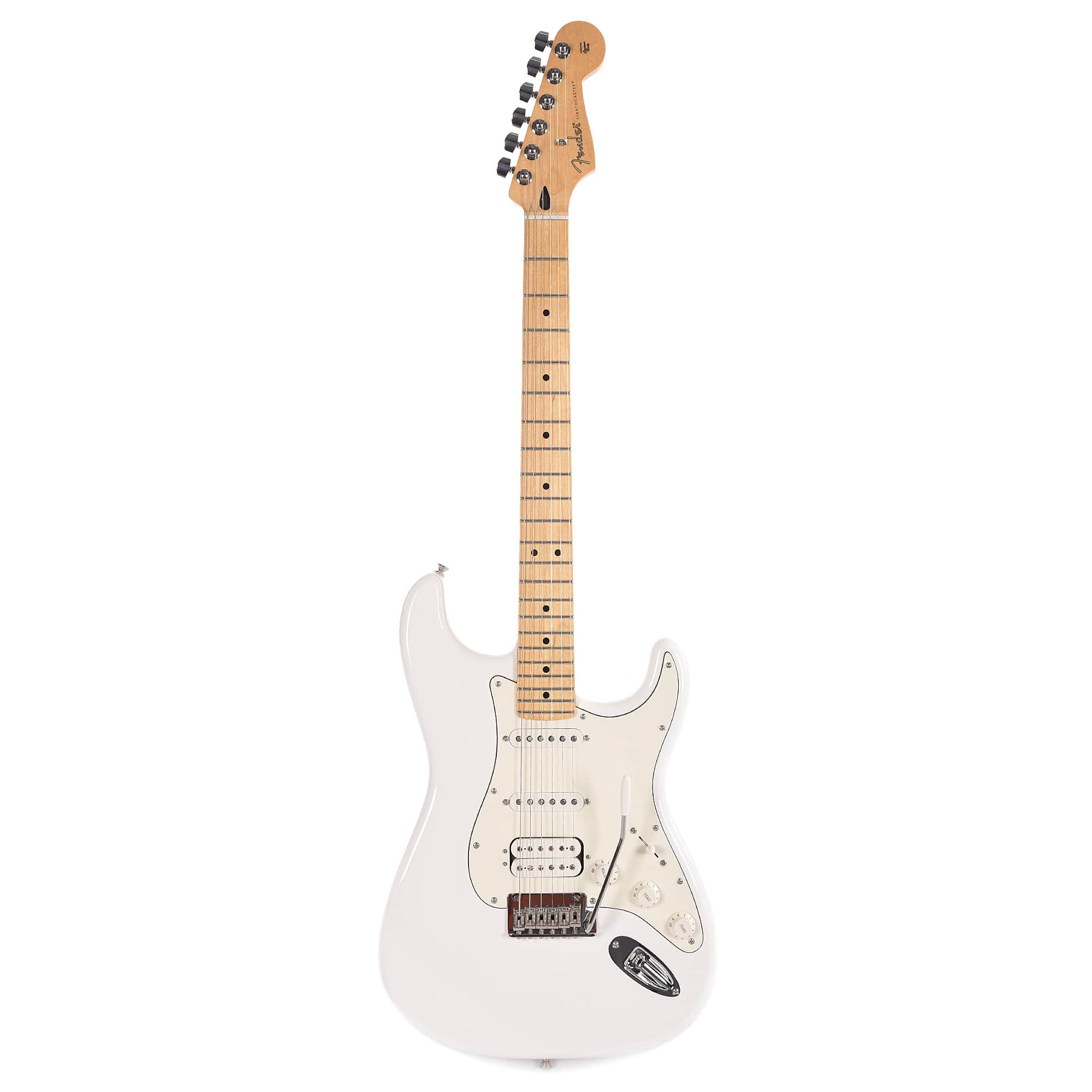 Fender Player Stratocaster HSS MN Polar White Bundle w/Fender Gig Bag, Stand, Cable, Tuner, Picks and Strings Electric Guitars / Solid Body