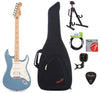 Fender Player Stratocaster HSS MN Tidepool Bundle w/Fender Gig Bag, Stand, Cable, Tuner, Picks and Strings Electric Guitars / Solid Body