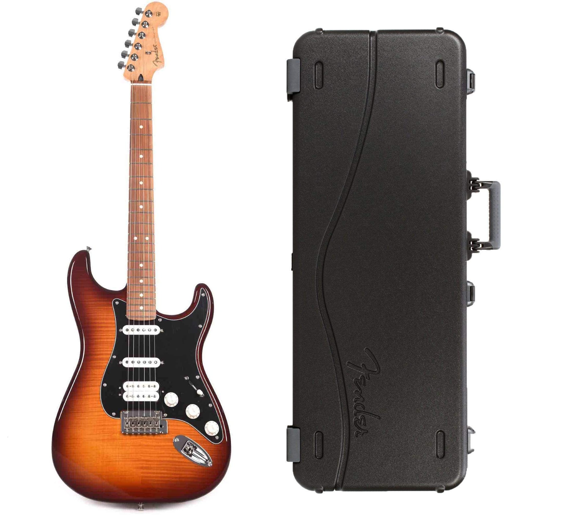 Fender Player Stratocaster HSS Plus Top Tobacco Sunburst Bundle w/Fender Molded Hardshell Case Electric Guitars / Solid Body